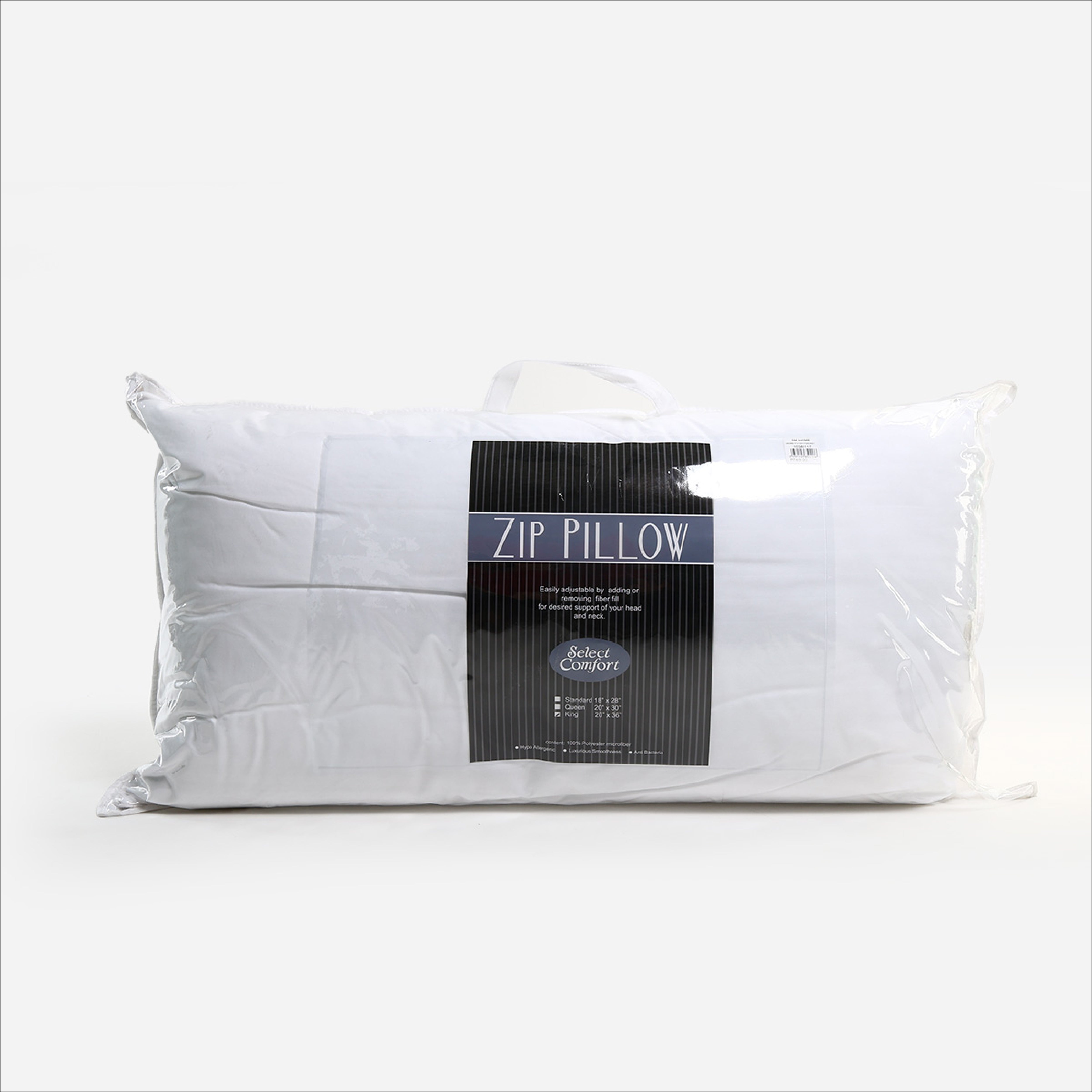 Select Comfort Zip Pillow - 20x36in