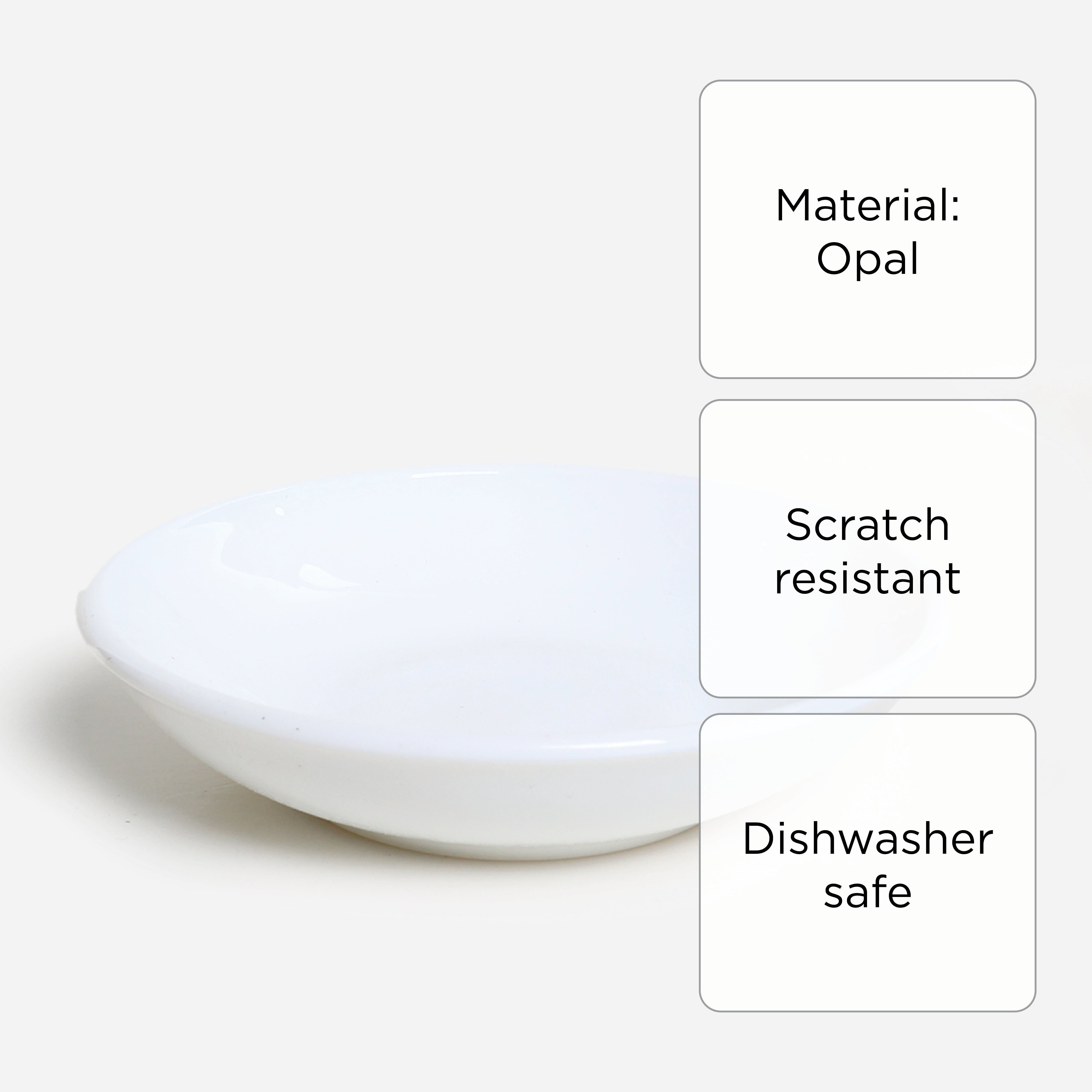 Bellagio 4-pieces Sauce Dish (White) - 4in