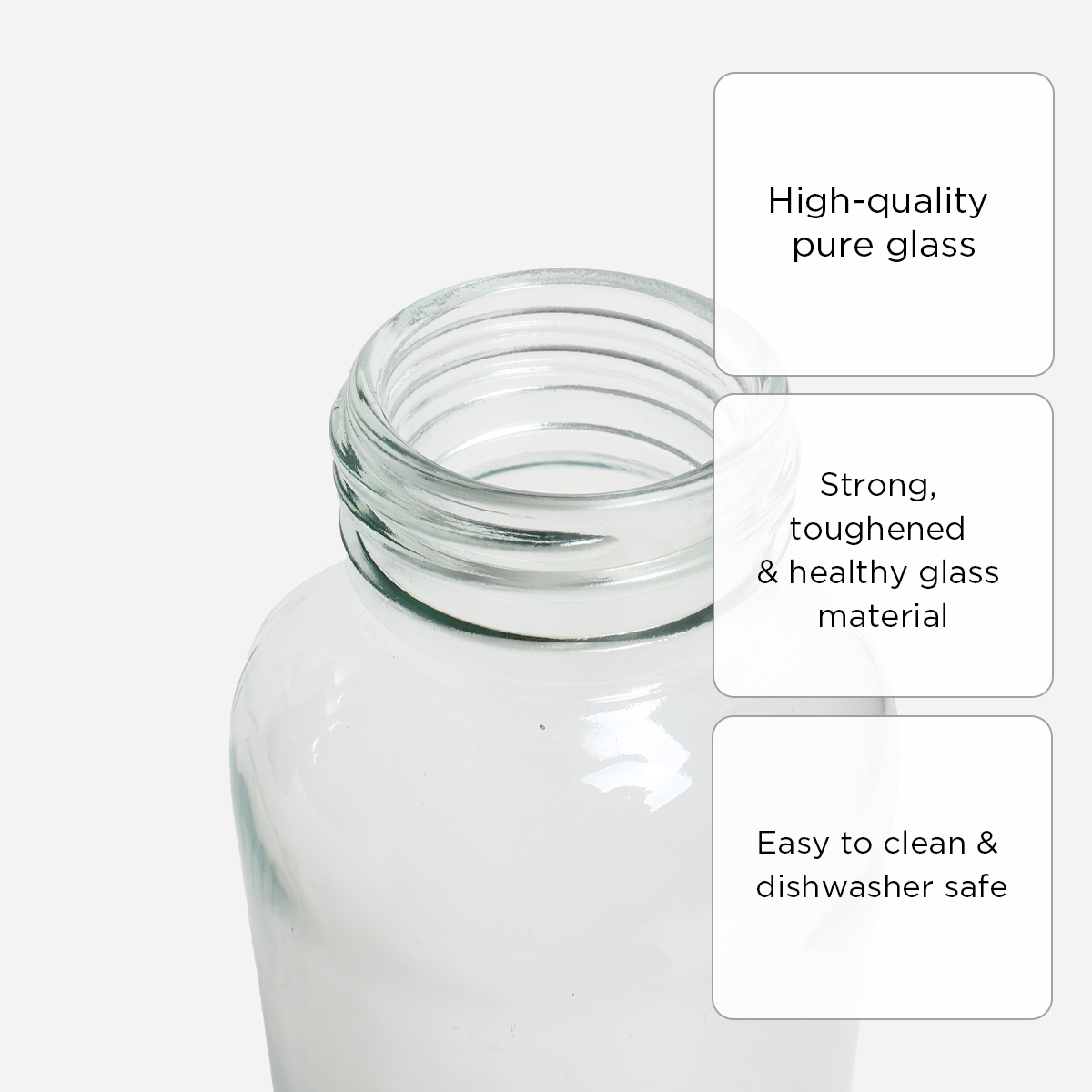 Masflex Set of 3 Glass Bottle - 450ml