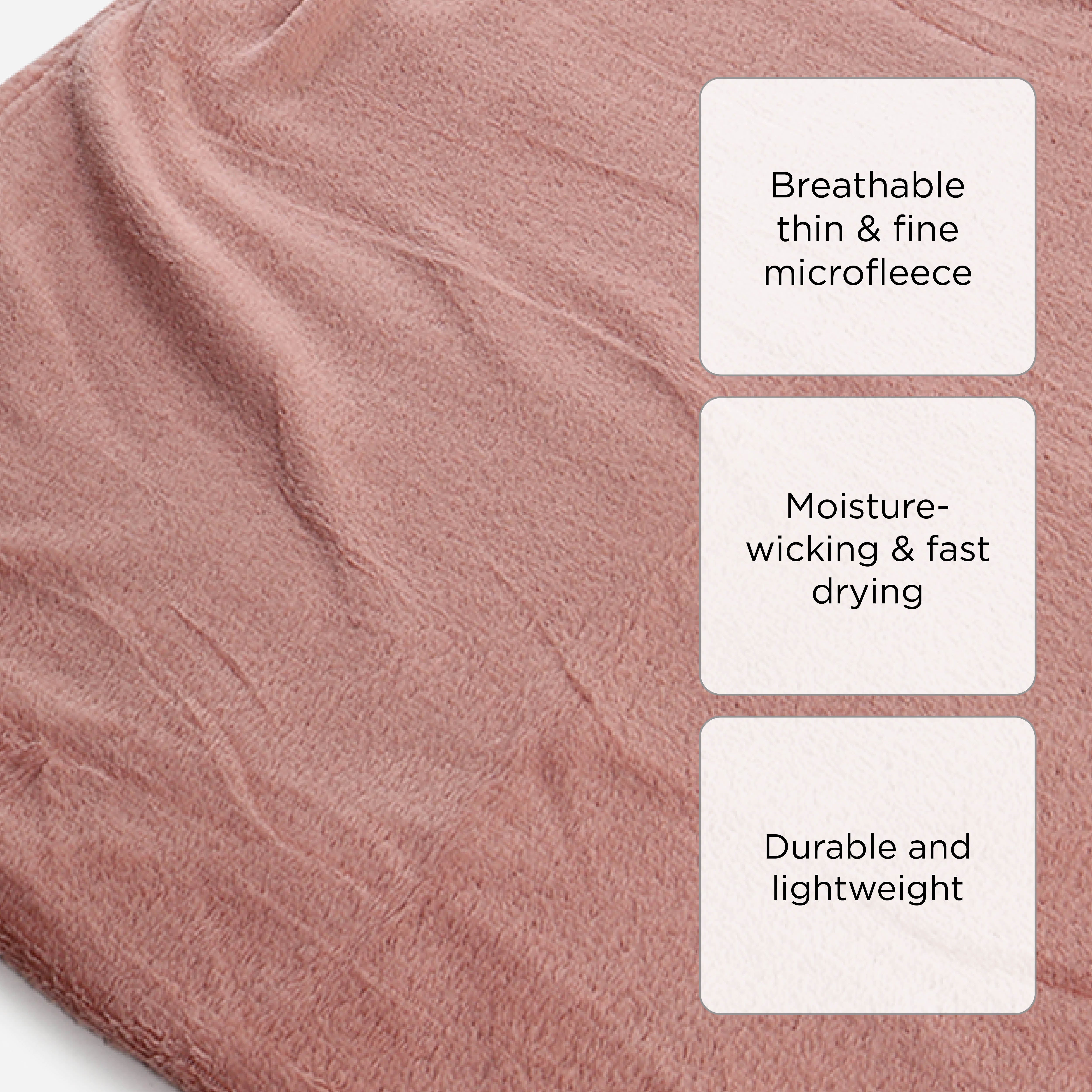 Dream Mate Micro Coral Fleece Blanket (Coral) - 50x60in
