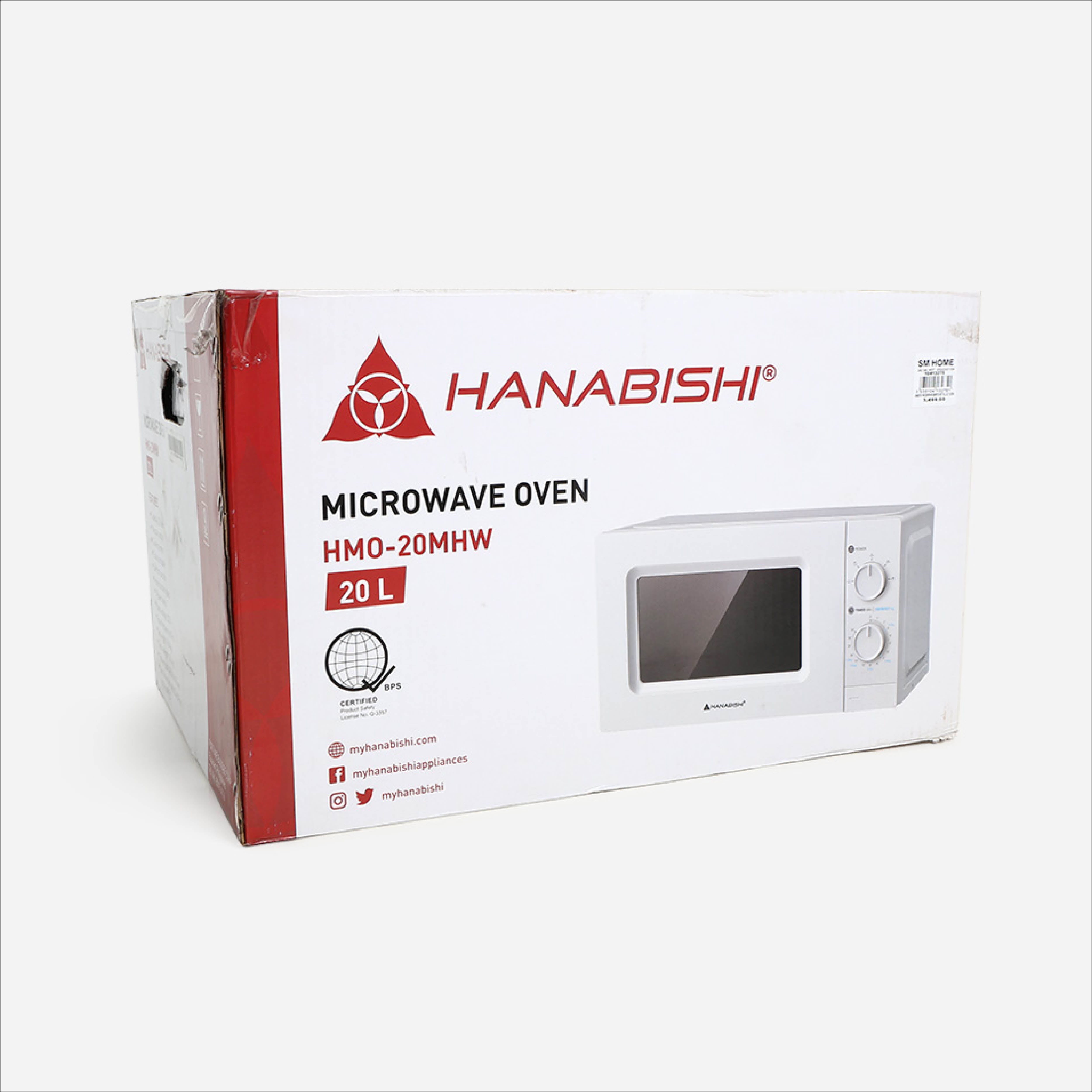 Hanabishi Pull Out Microwave Oven HMO20MHW - 20L