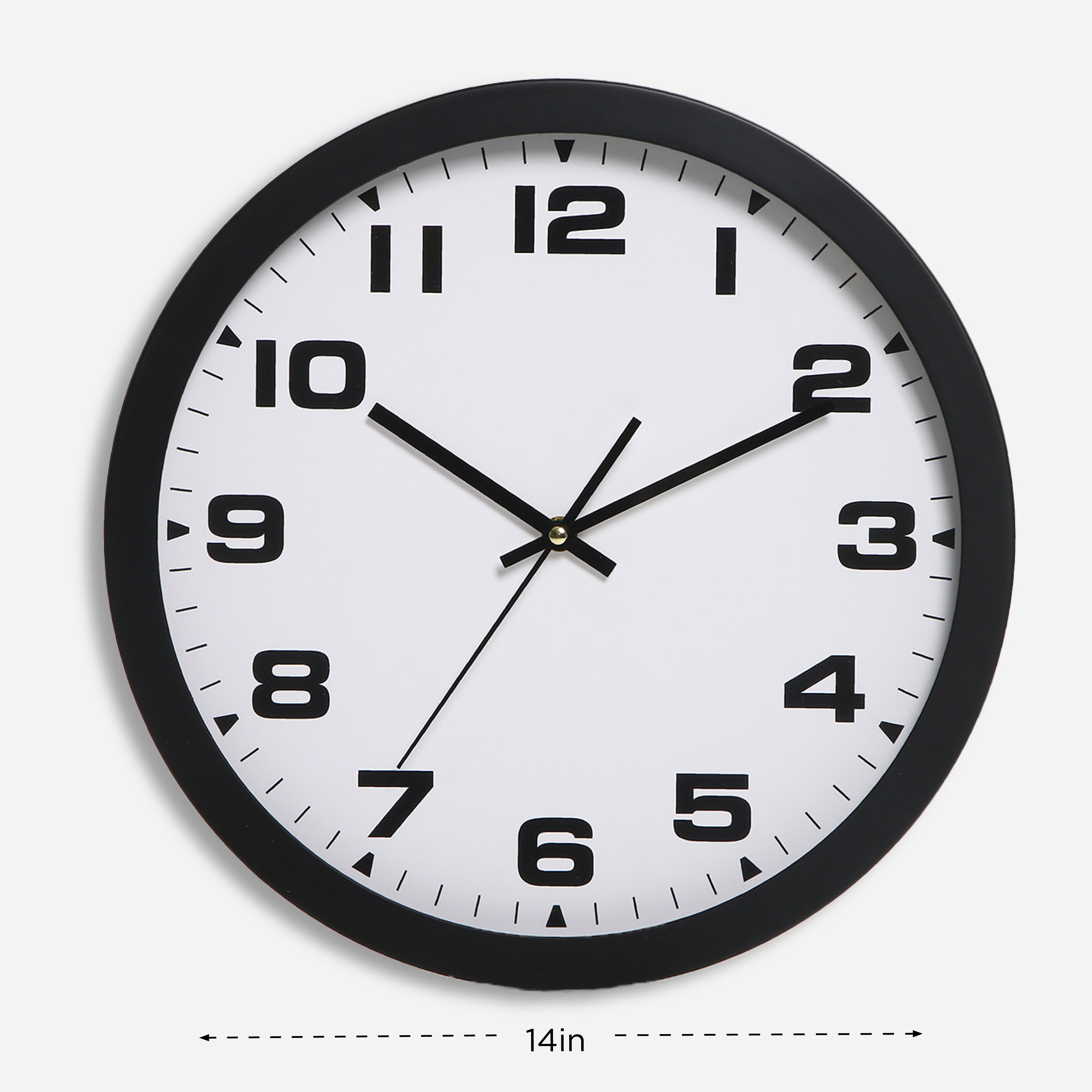 Hosh Round Wall Clock JH6303 (Black) - 14in