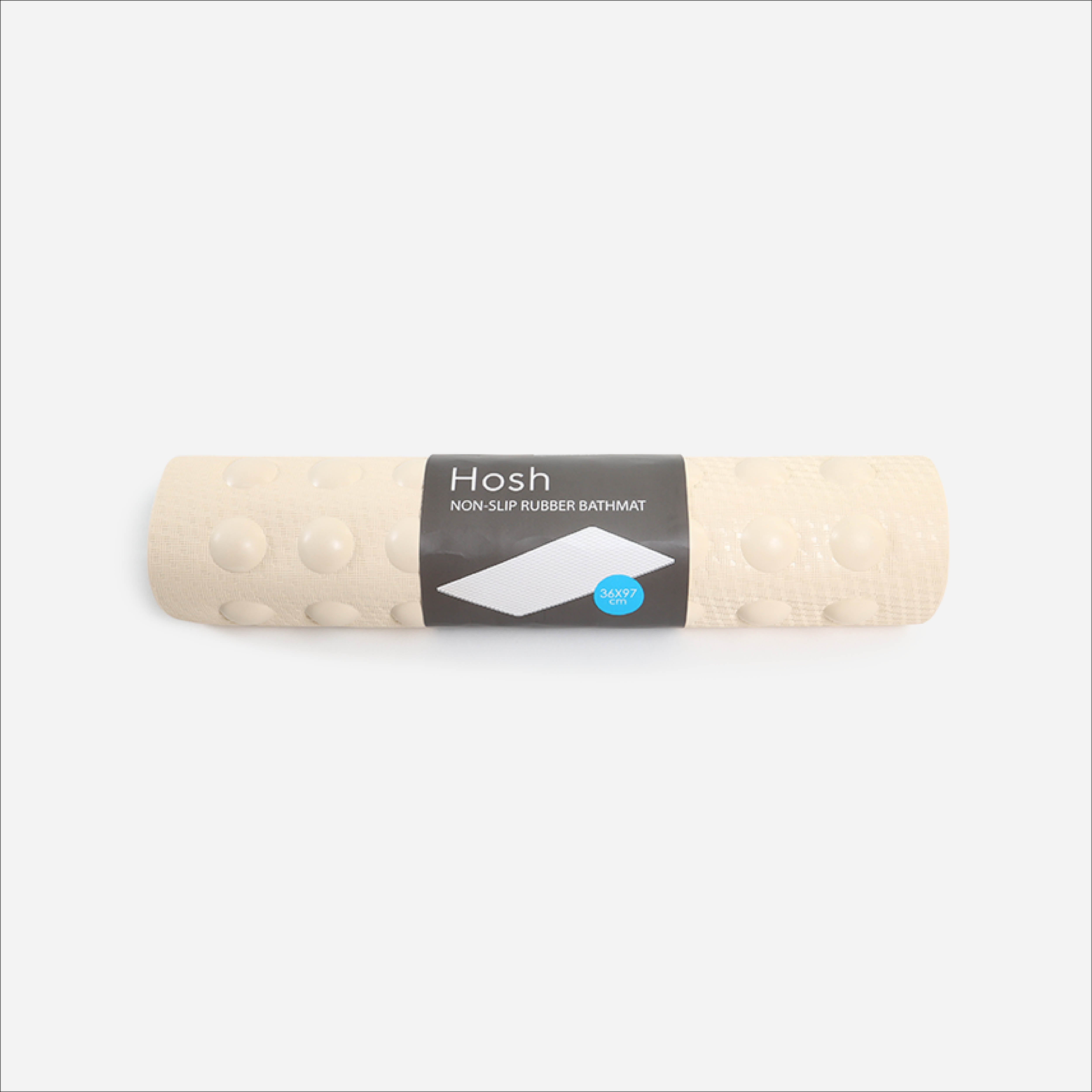 Hosh Rubber Bathmat M141 (Beige) - 36x97cm