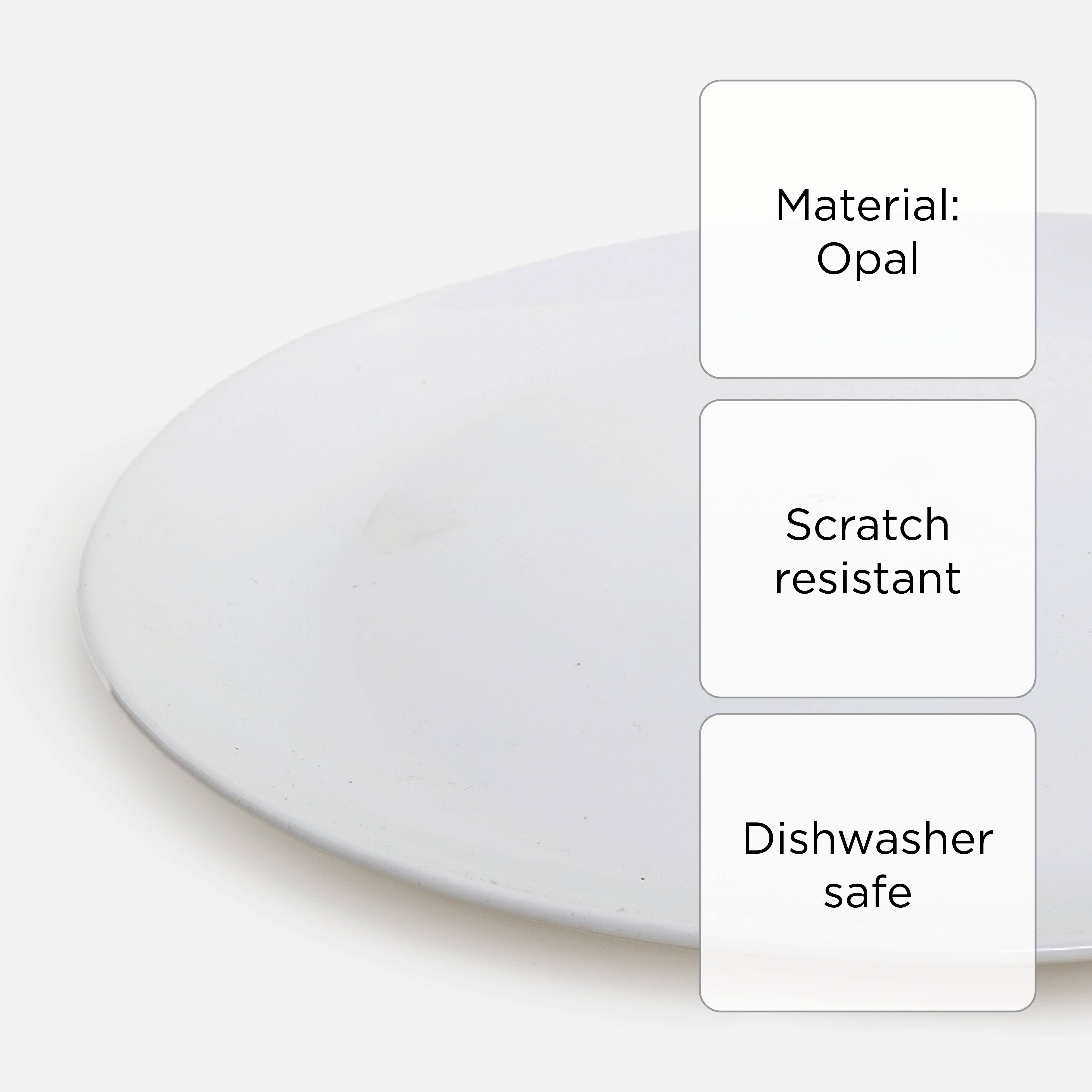 Bellagio Dinner Plate Luna Series (White) - 10.5in