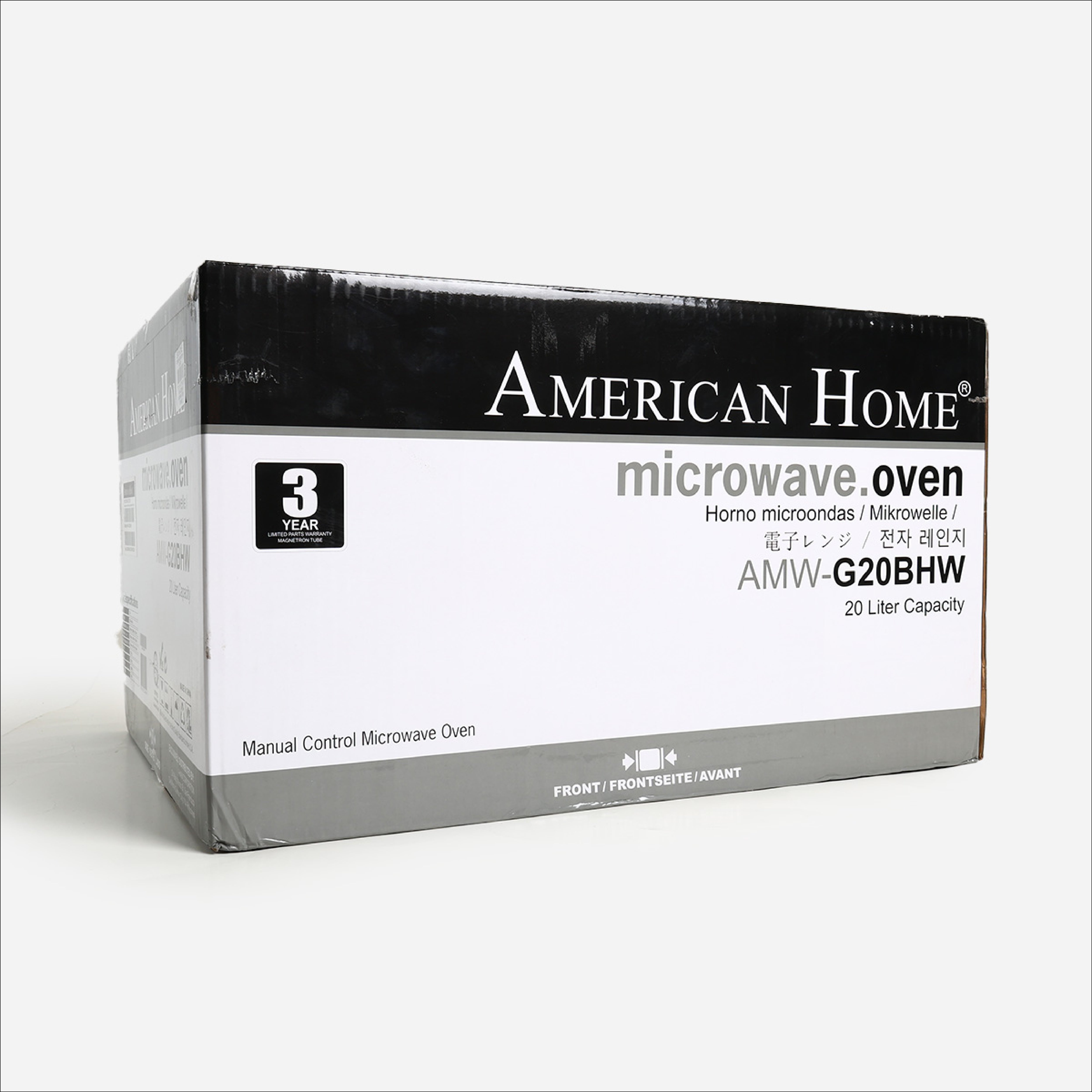 American Home Microwave Oven (Black)- 20L