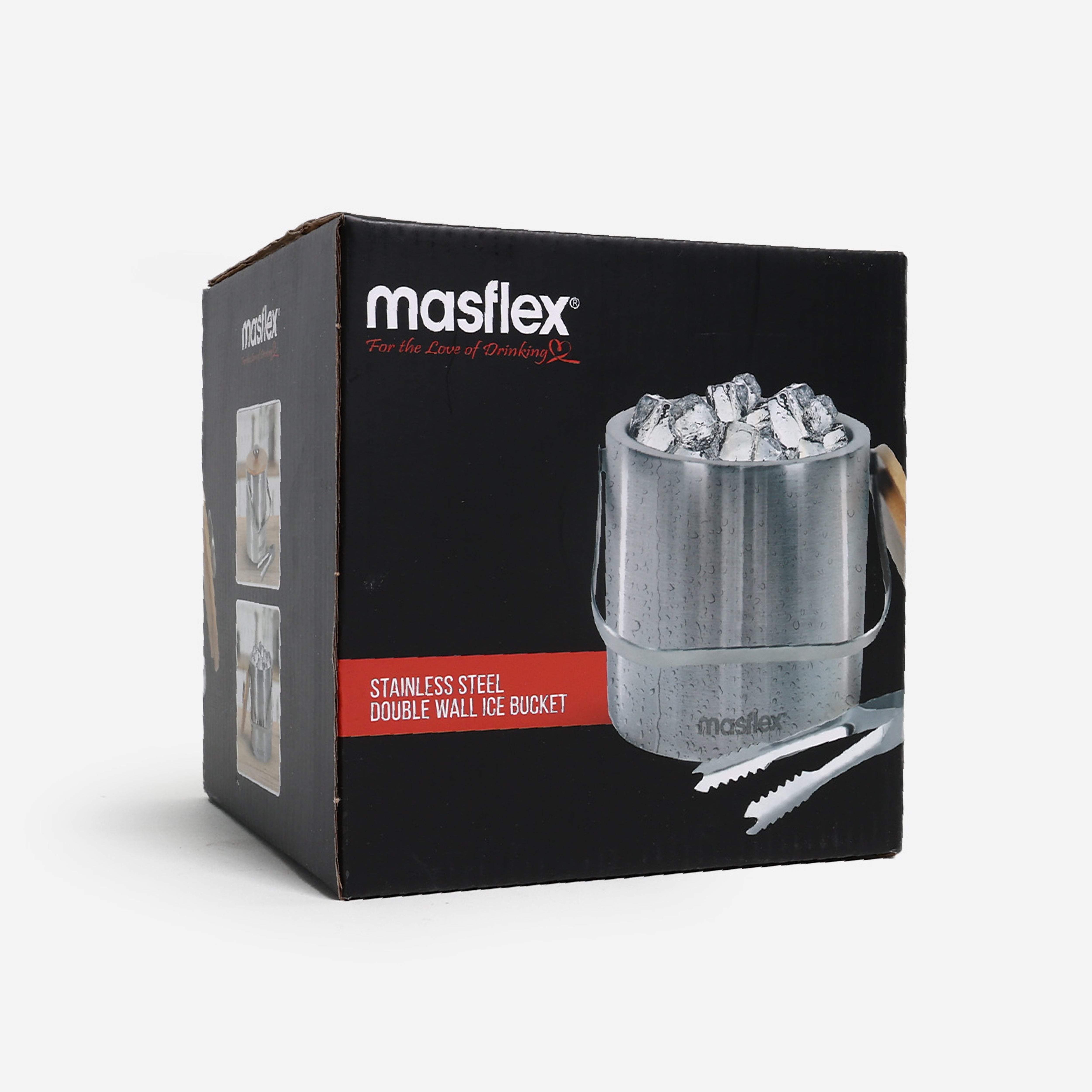 Masflex Stainless Steel Double Wall Ice Bucket NF-013 - 1300ml