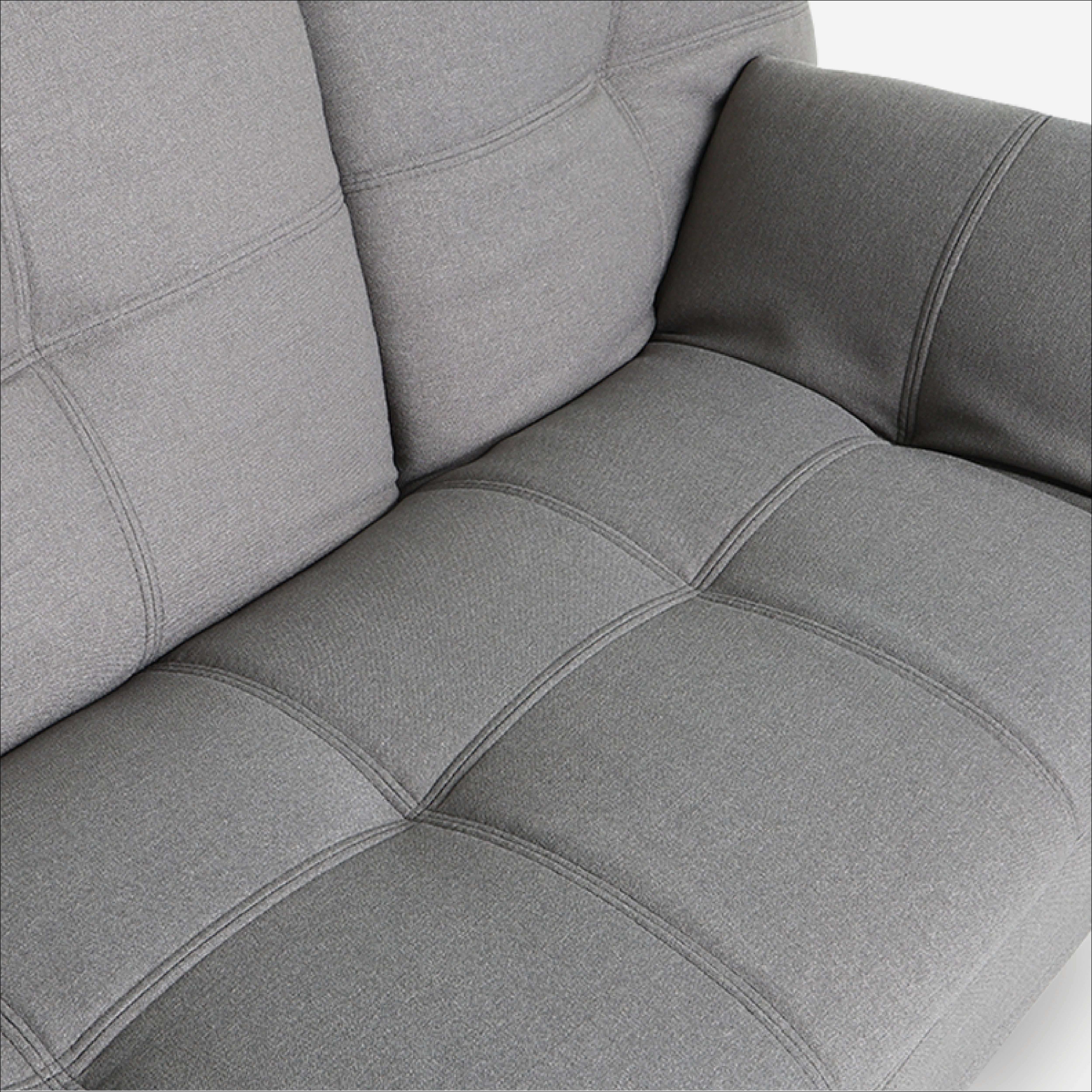 SM Home 3-Seater Merit Sofa Bed - Light Gray