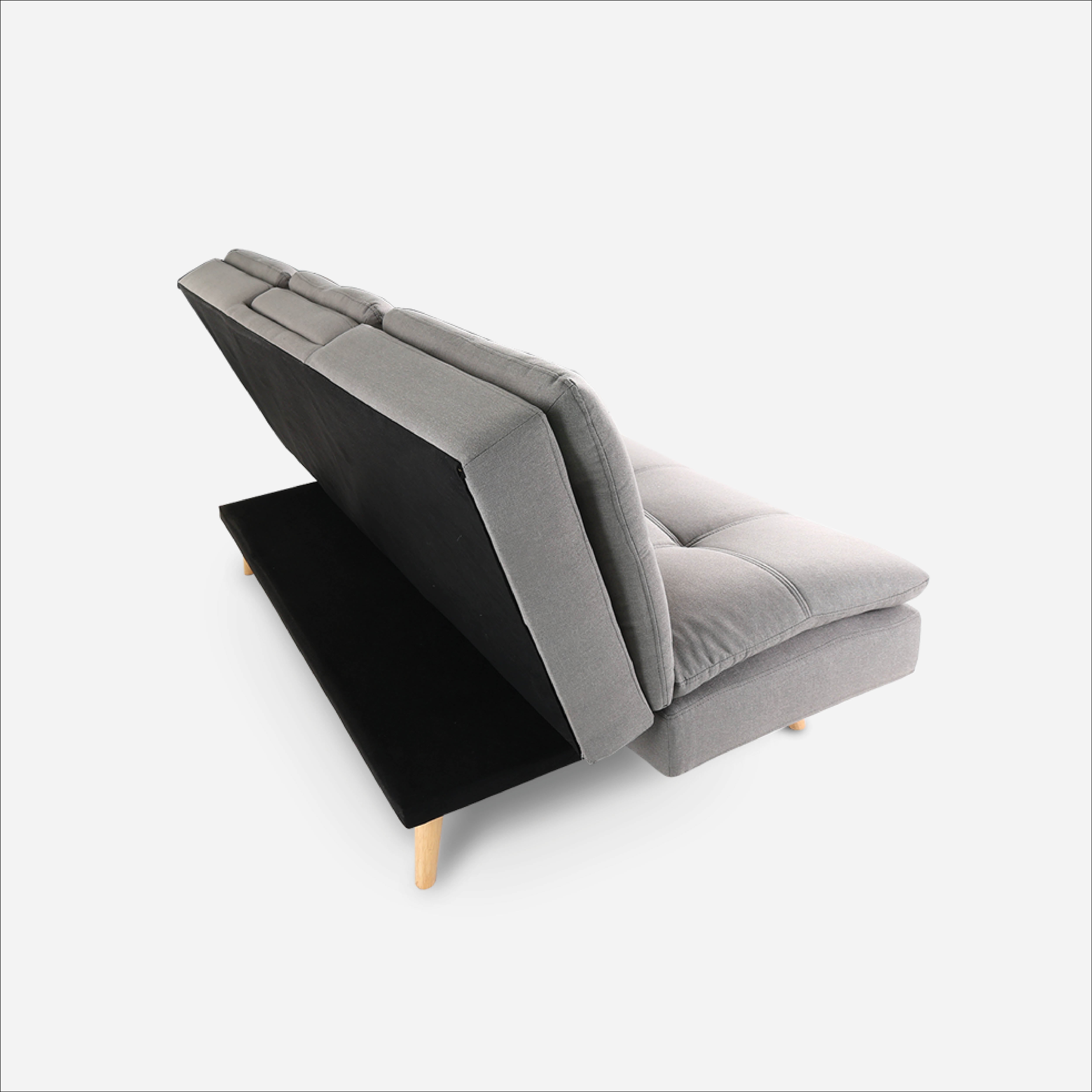 SM Home 3-Seater Merit Sofa Bed - Light Gray