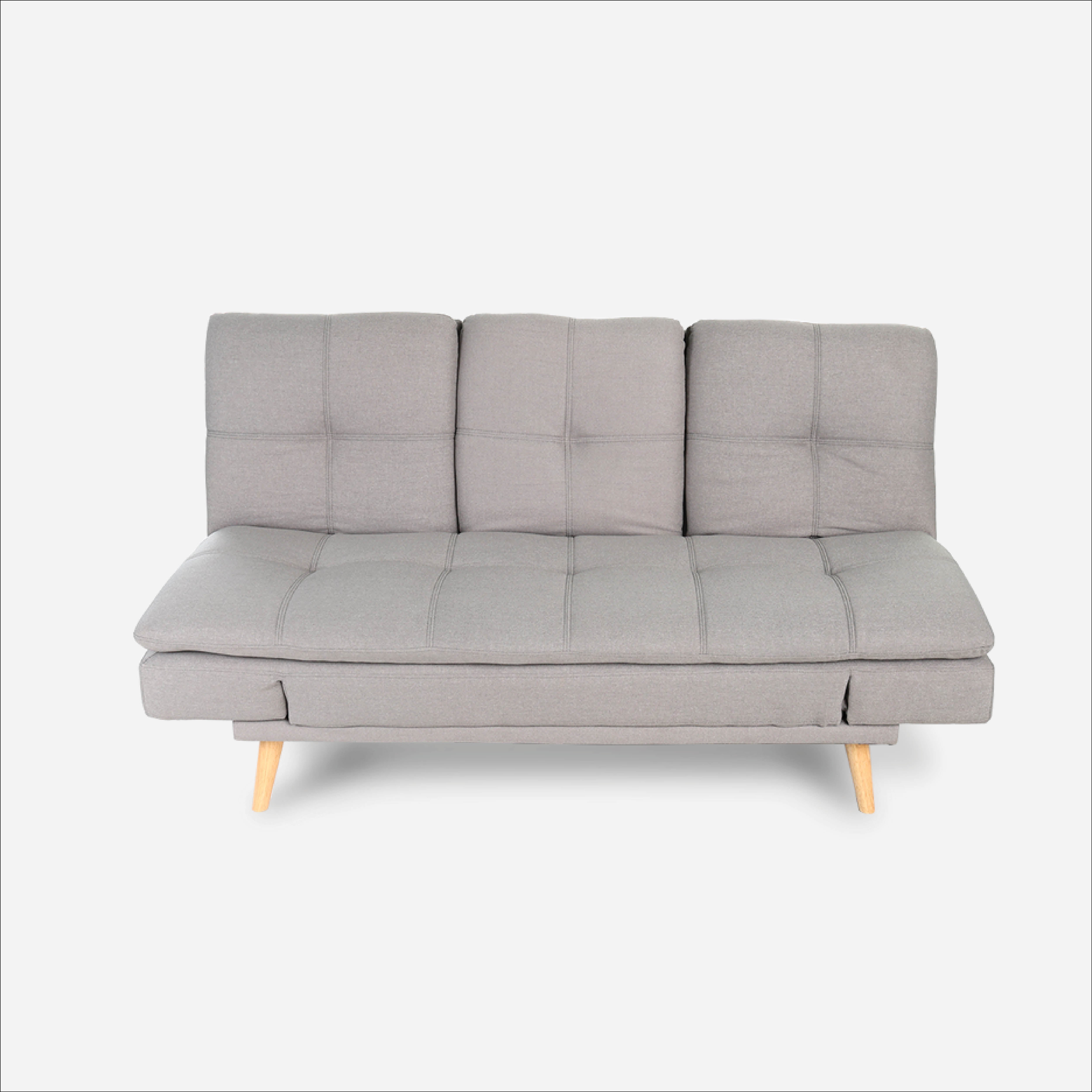 SM Home 3-Seater Merit Sofa Bed - Light Gray