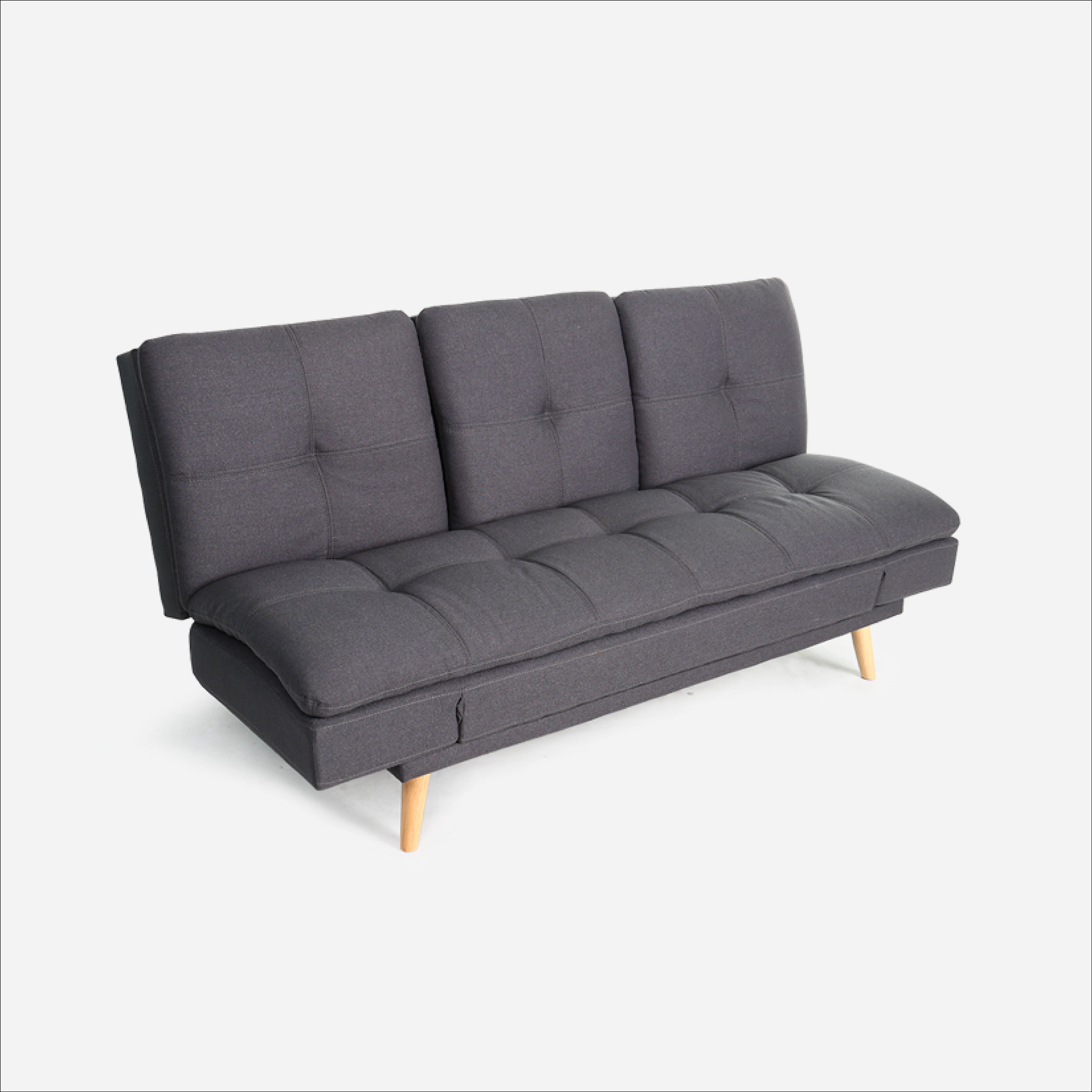 SM Home 3-Seater Merit Sofabed - Dark Gray