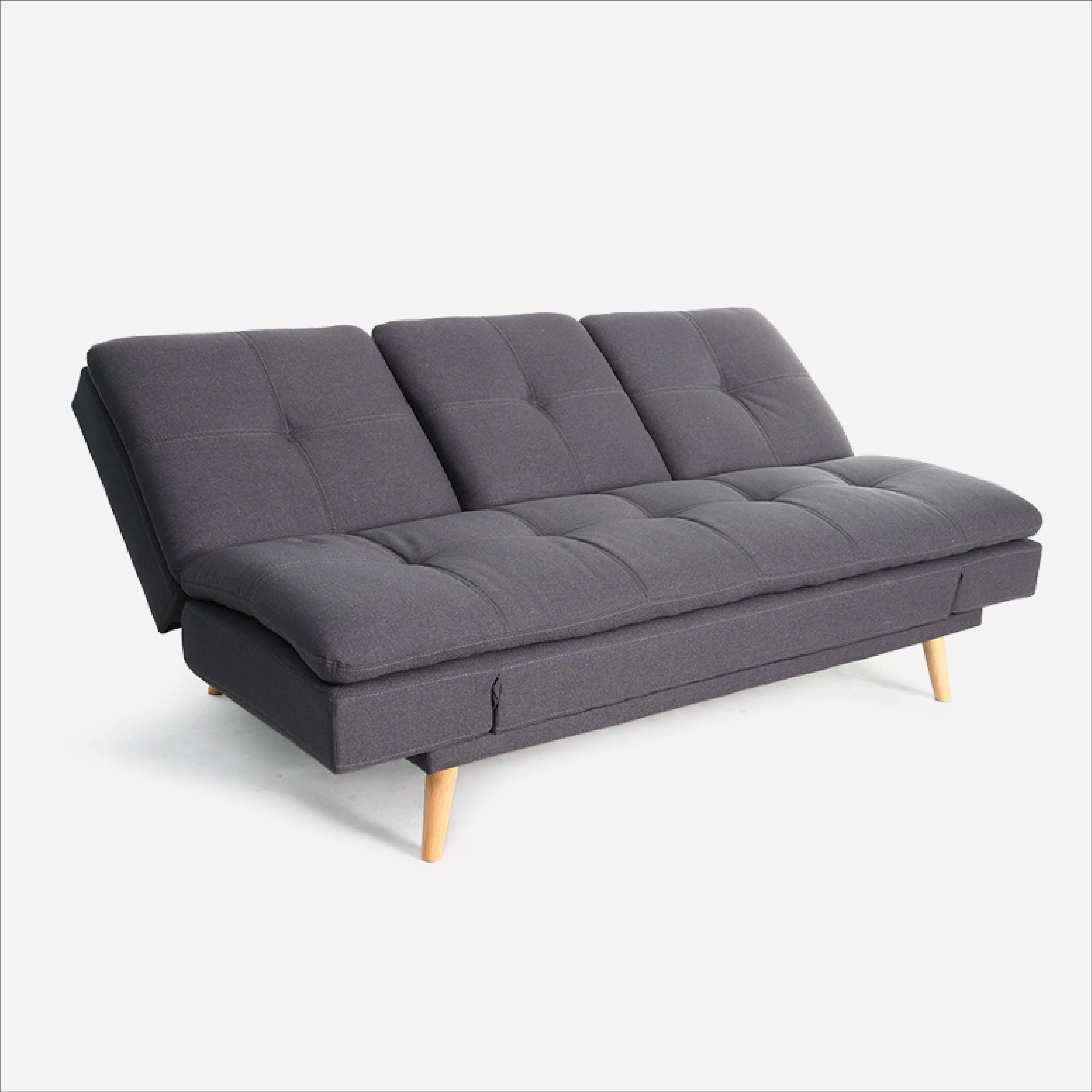 SM Home 3-Seater Merit Sofabed - Dark Gray