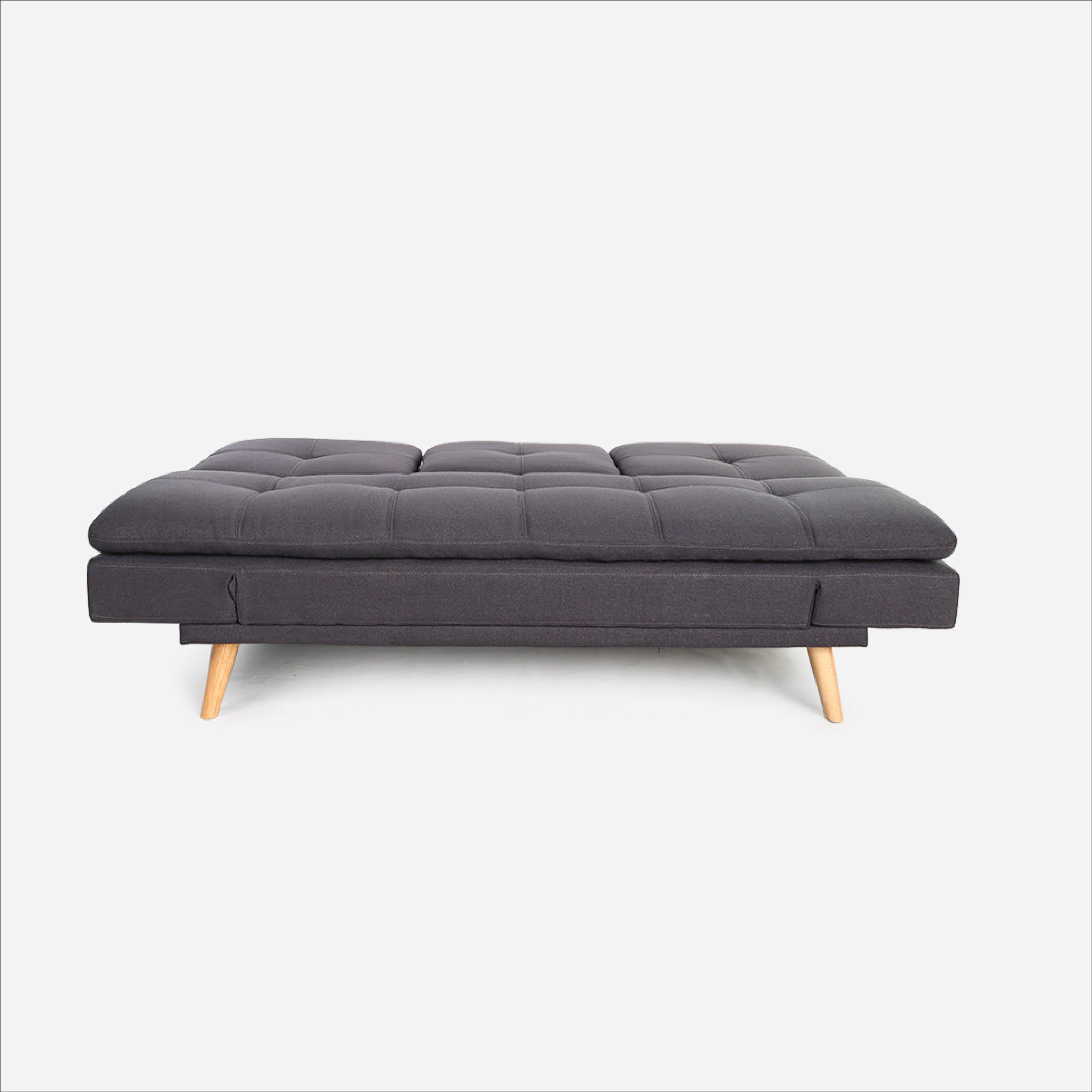 SM Home 3-Seater Merit Sofabed - Dark Gray