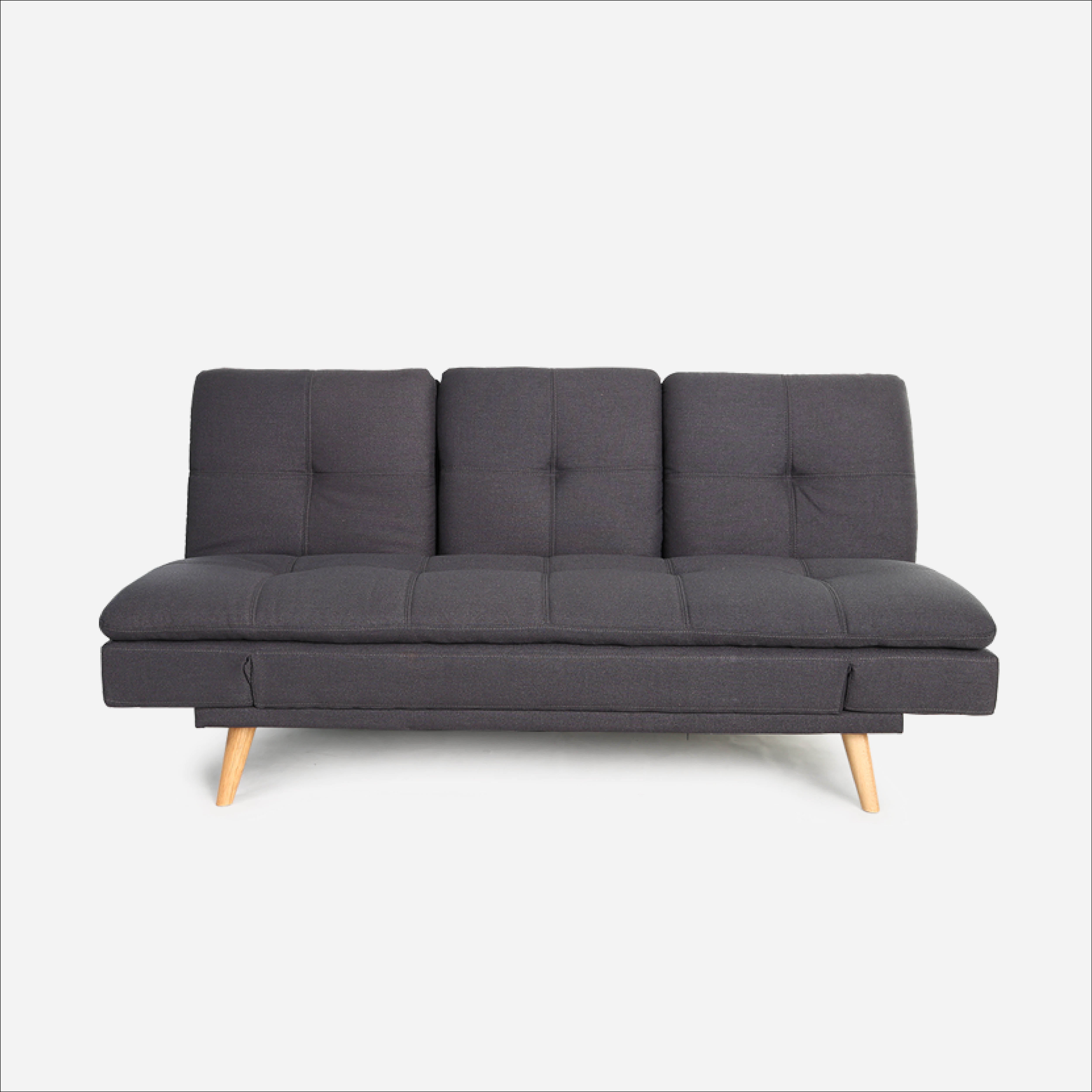 SM Home 3-Seater Merit Sofabed - Dark Gray