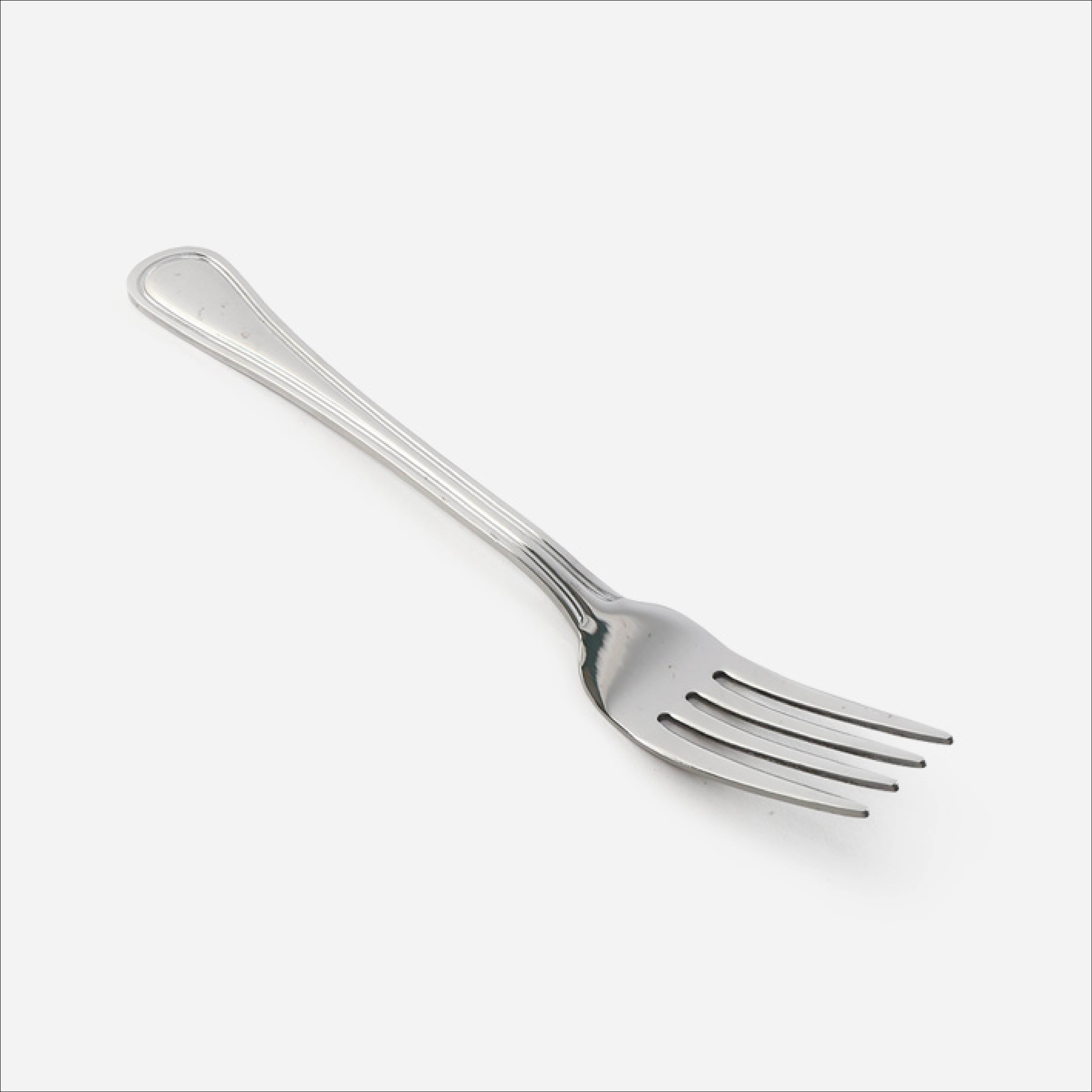 Eurochef Set of 4 Dinner Fork V22 - Silver