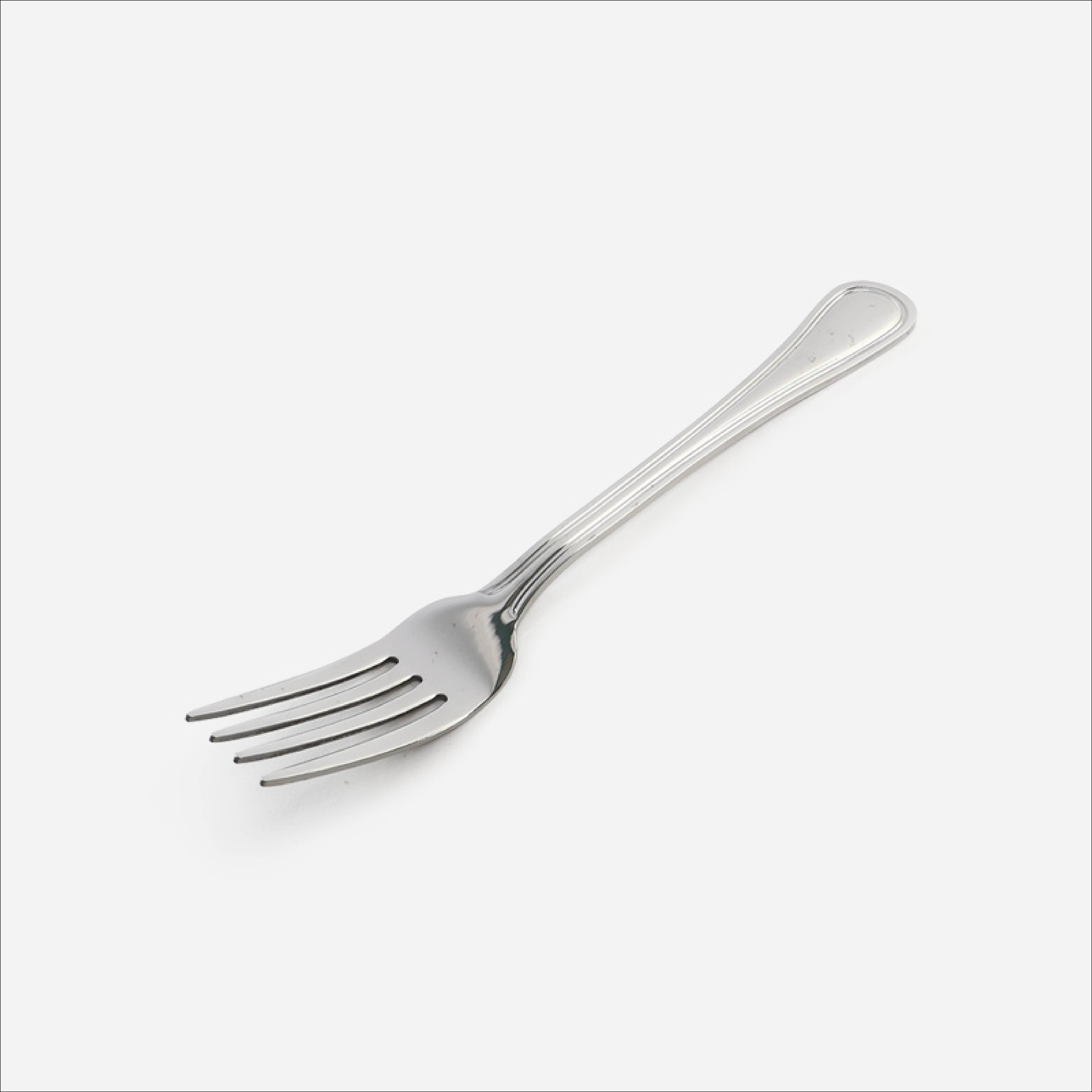 Eurochef Set of 4 Dinner Fork V22 - Silver
