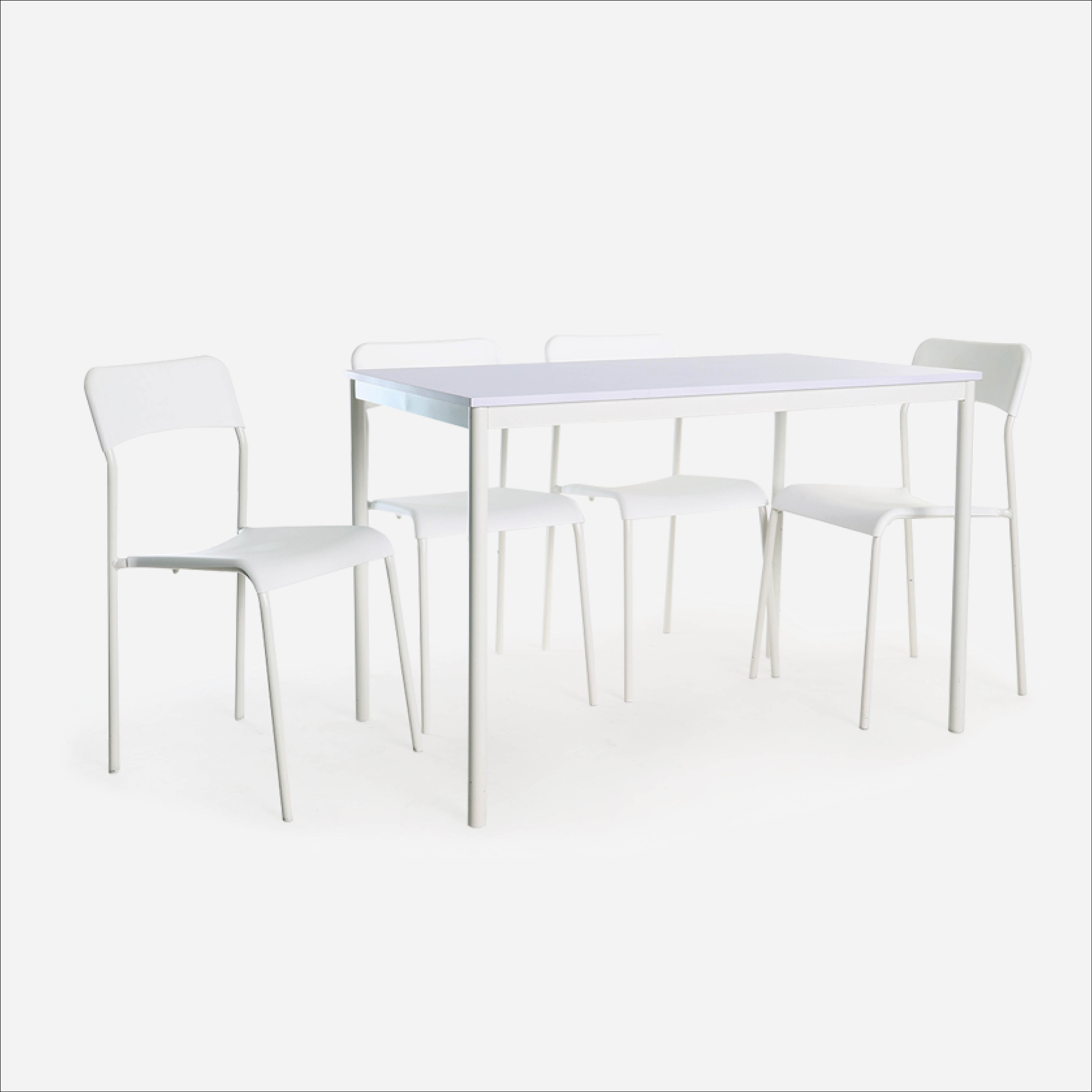 Yori 4-Seater Chiyo Dining Set  - White