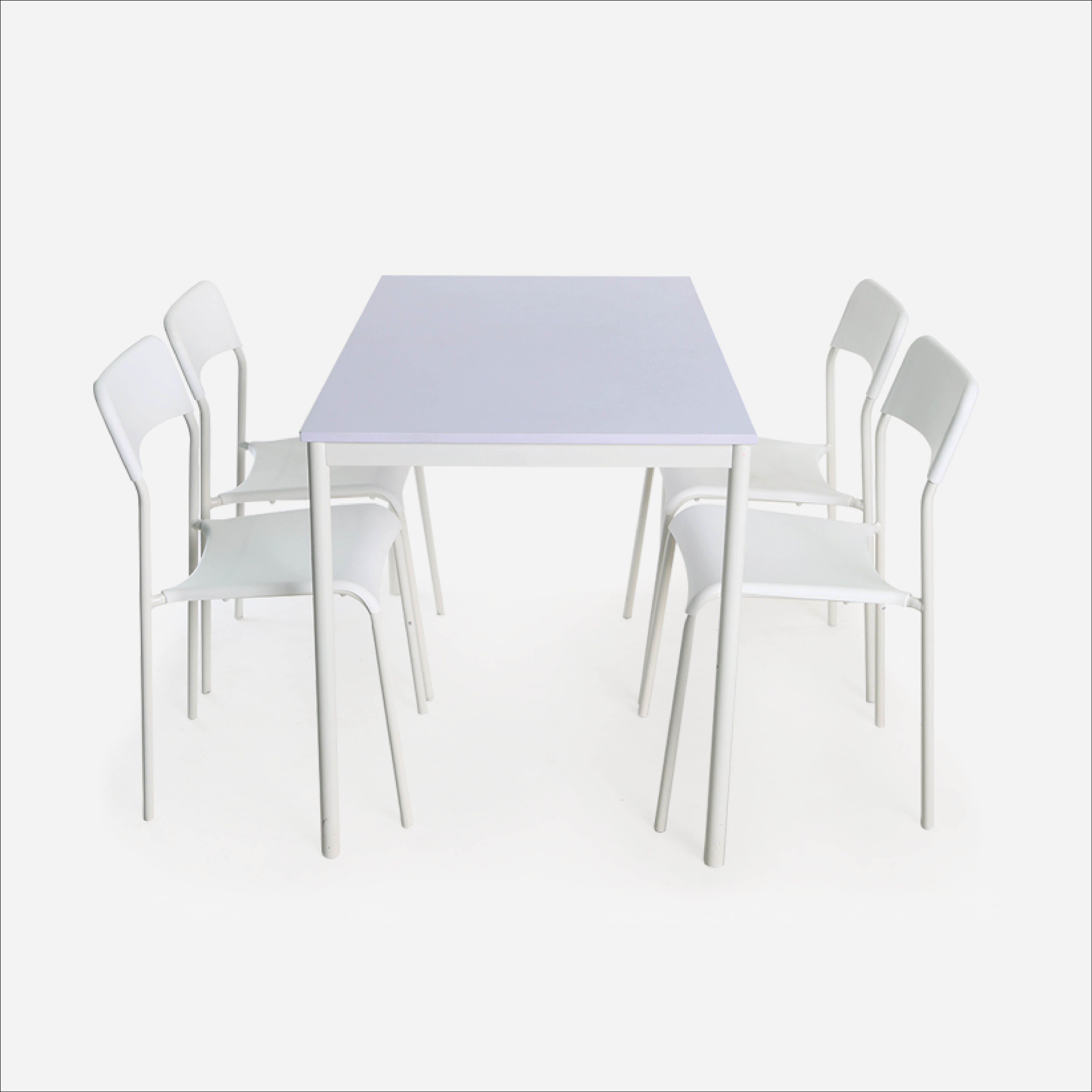 Yori 4-Seater Chiyo Dining Set  - White