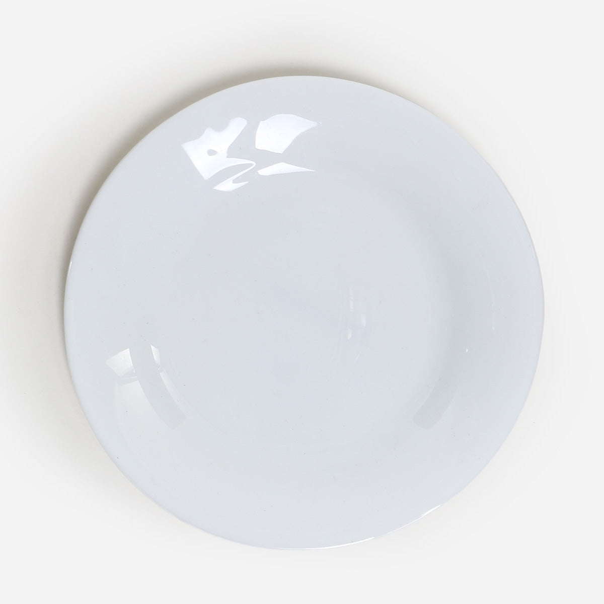 Bellagio Round Dinner Plate (White) - 7in