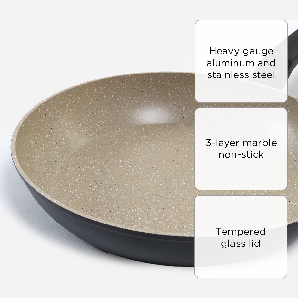 Masflex Marble Forged Induction Frypan CO-FP28 - 28cm