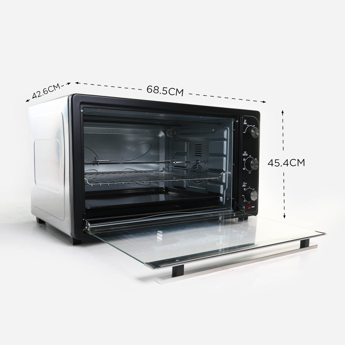 Hanabishi Electric Oven with Rotisserie and Convection - 90L