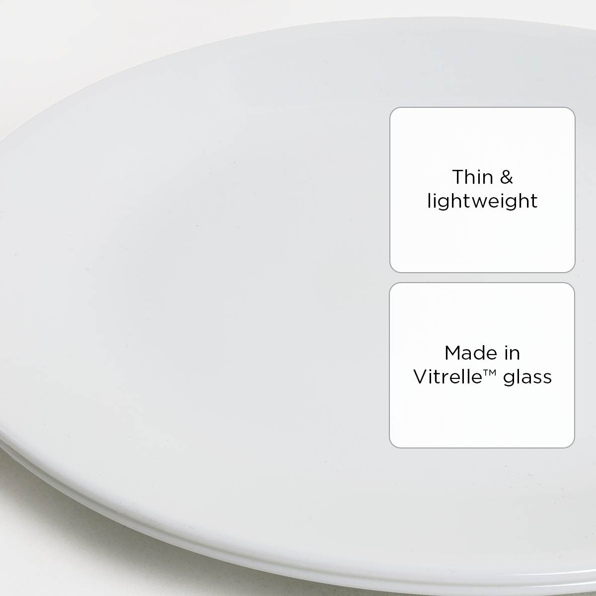 Corelle 2-piece Dinner Plate Set - Winter Frost White