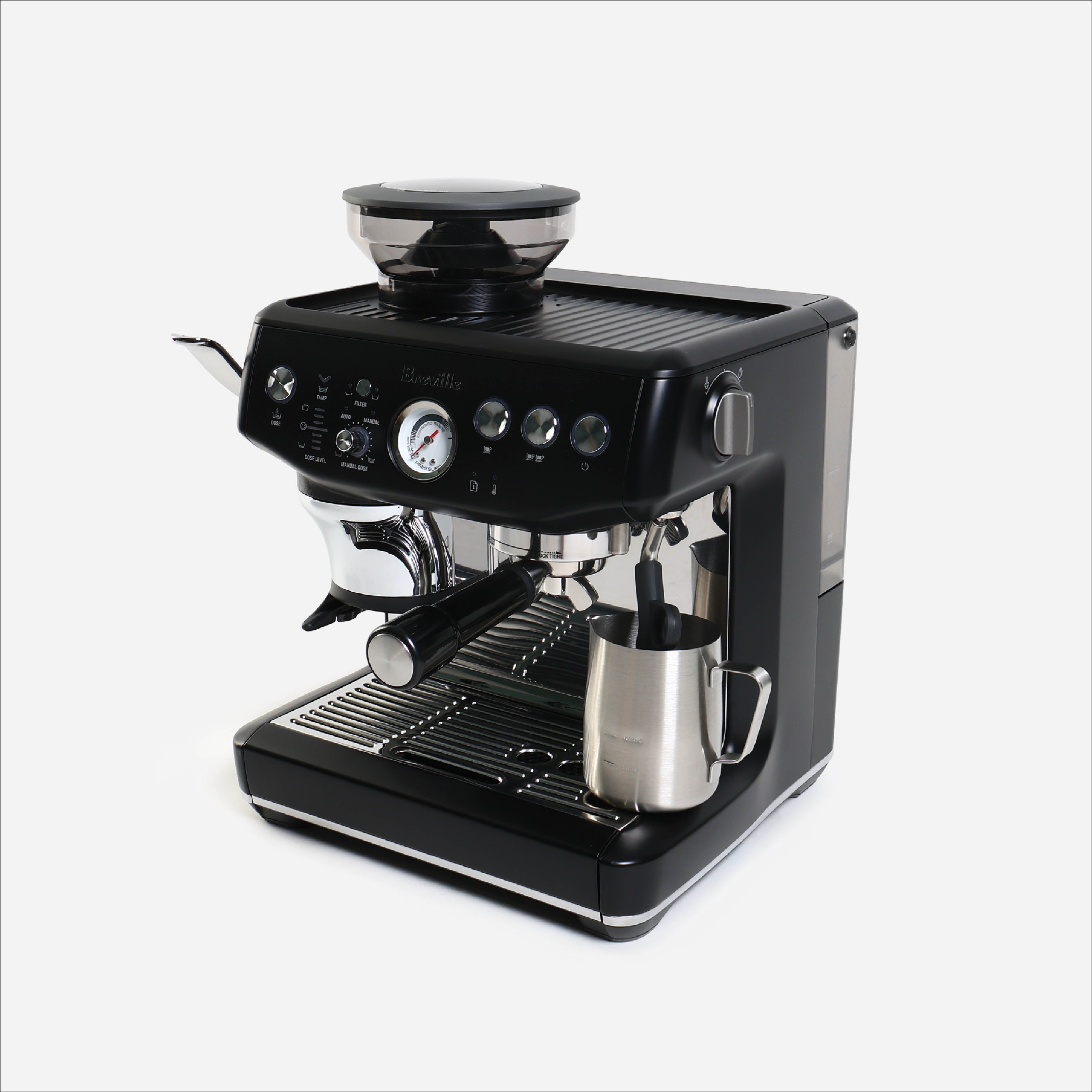 Breville Barista Express Impress  BES376BTR Espresso Machine - Black Truffle