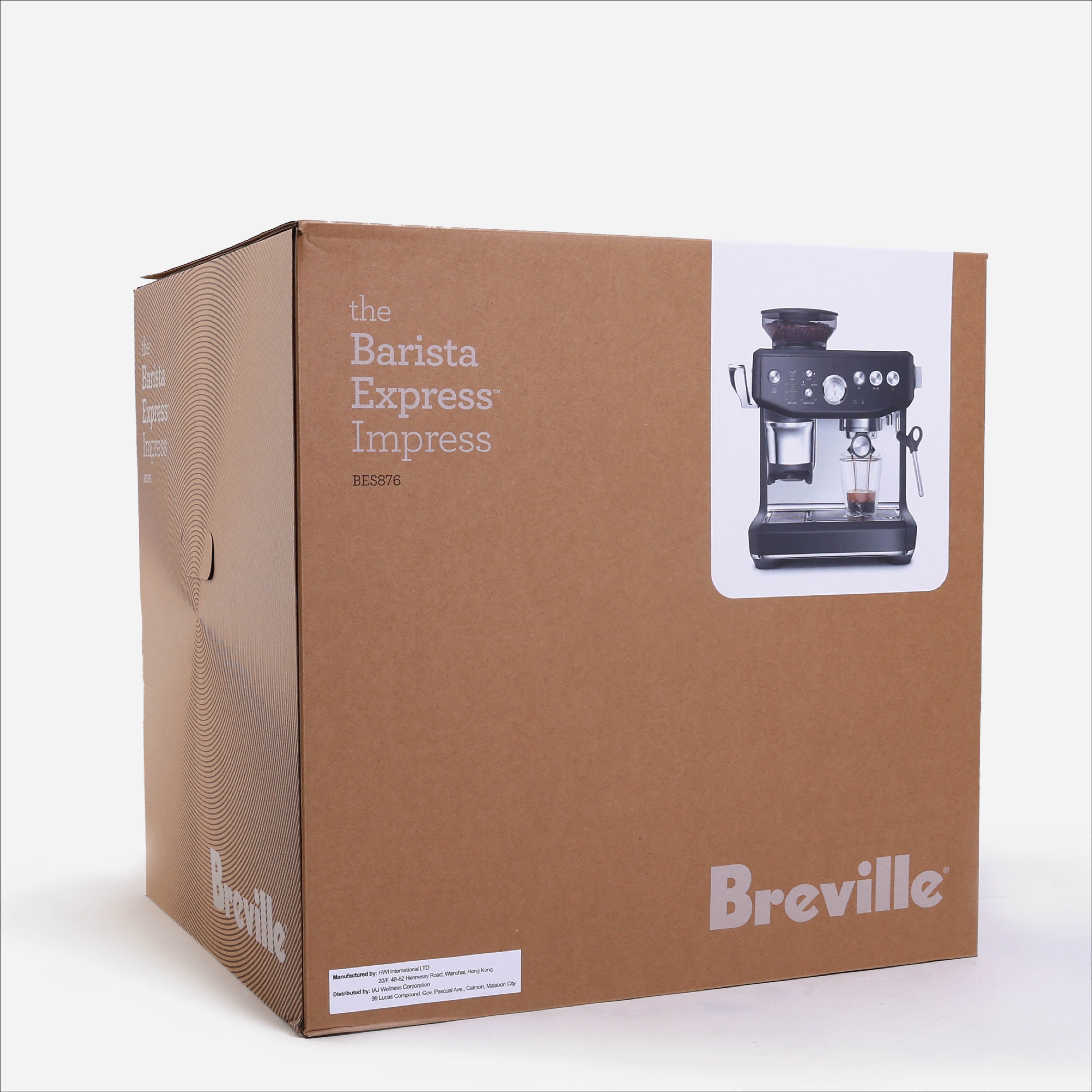 Breville Barista Express Impress  BES376BTR Espresso Machine - Black Truffle