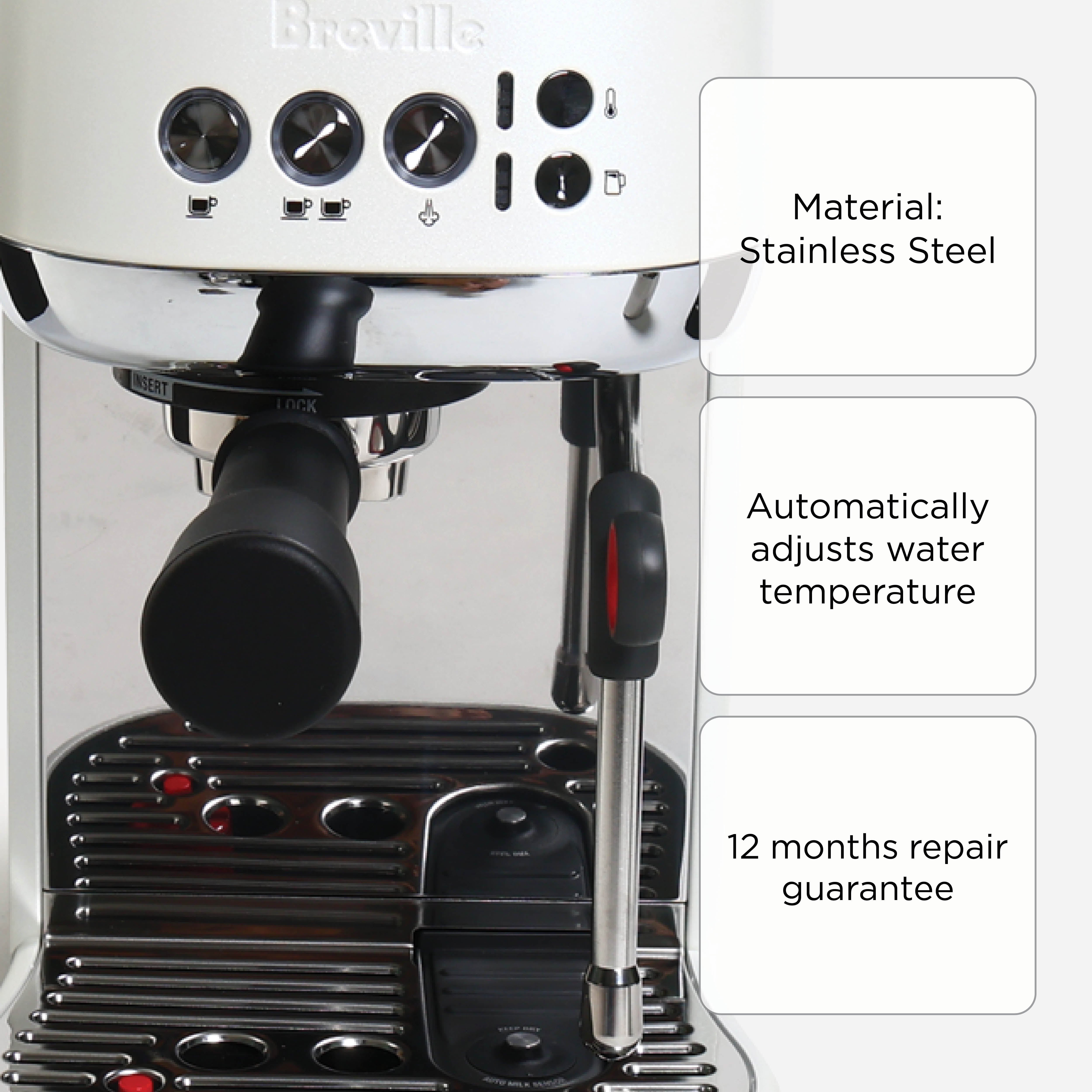 Breville Bambino Plus BES500SST Espresso Machine- Sea Salt