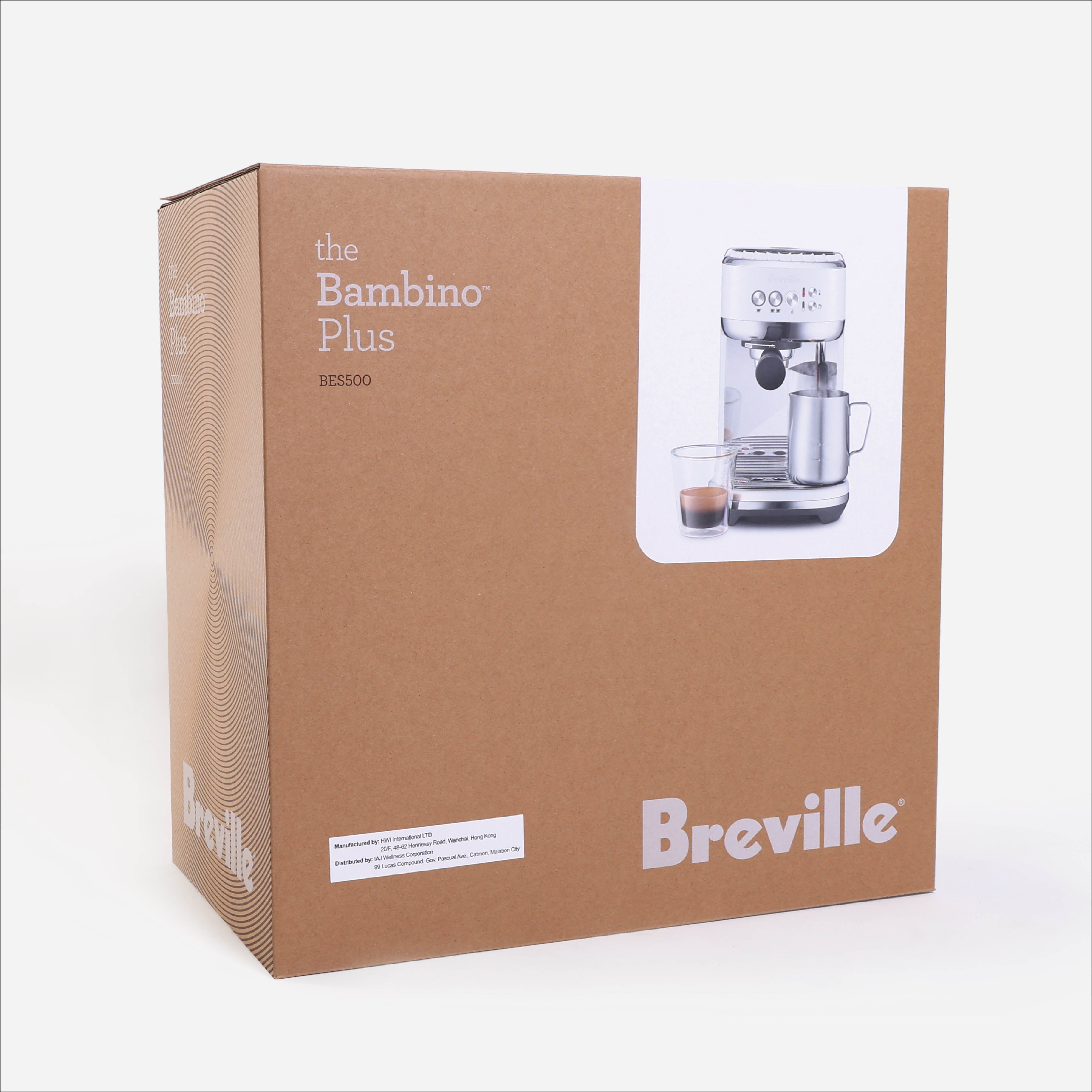 Breville Bambino Plus BES500SST Espresso Machine- Sea Salt