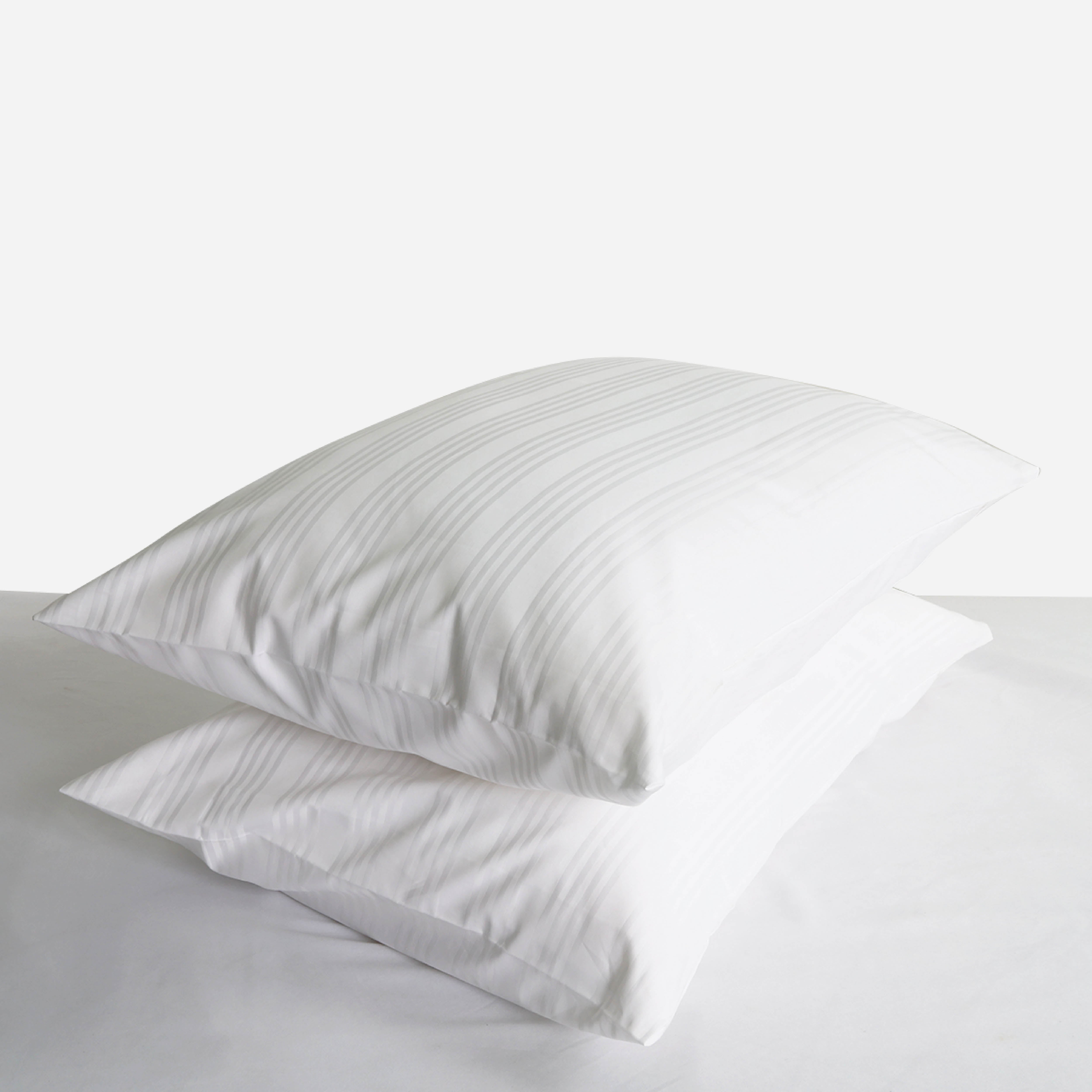 Family Home Hotel Living Pillow Case (Triple Line White) King