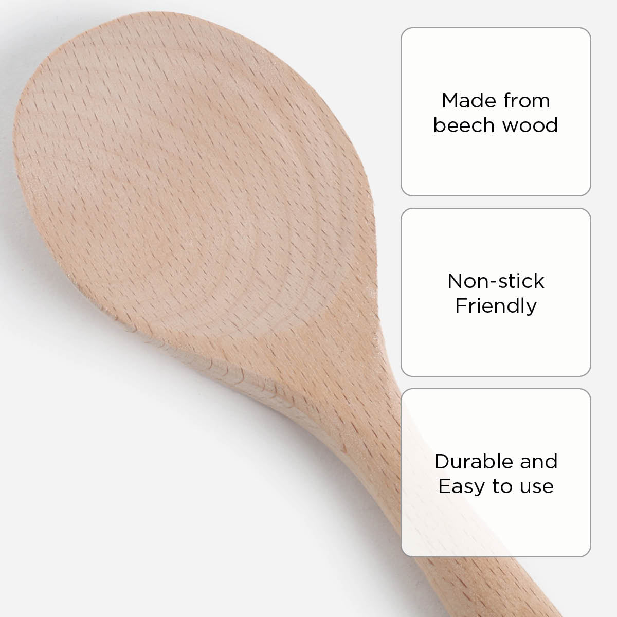 Martha Stewart Bainford Oversized Wooden Solid Spoon