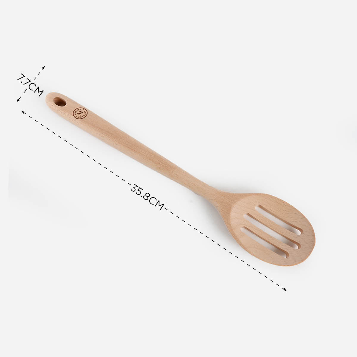Martha Stewart Bainford Oversized Wooden Slotted Spoon