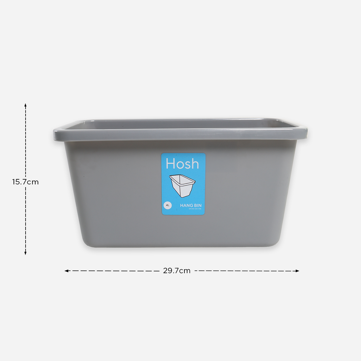 Hosh Hanging Bin (Gray) - 4L