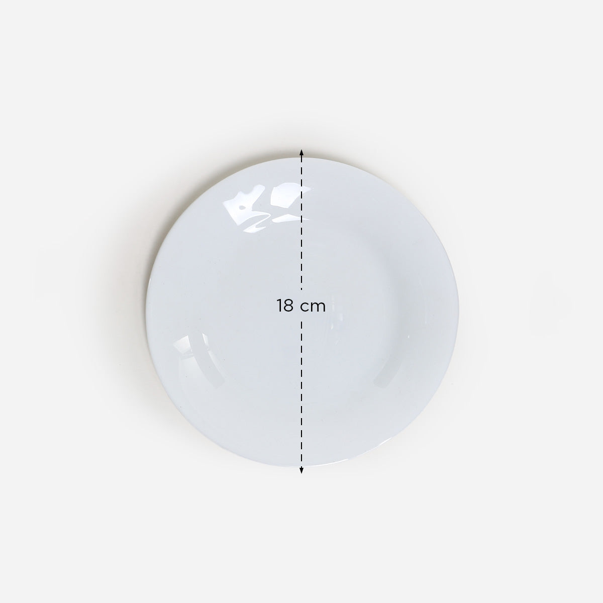Bellagio Round Dinner Plate (White) - 7in