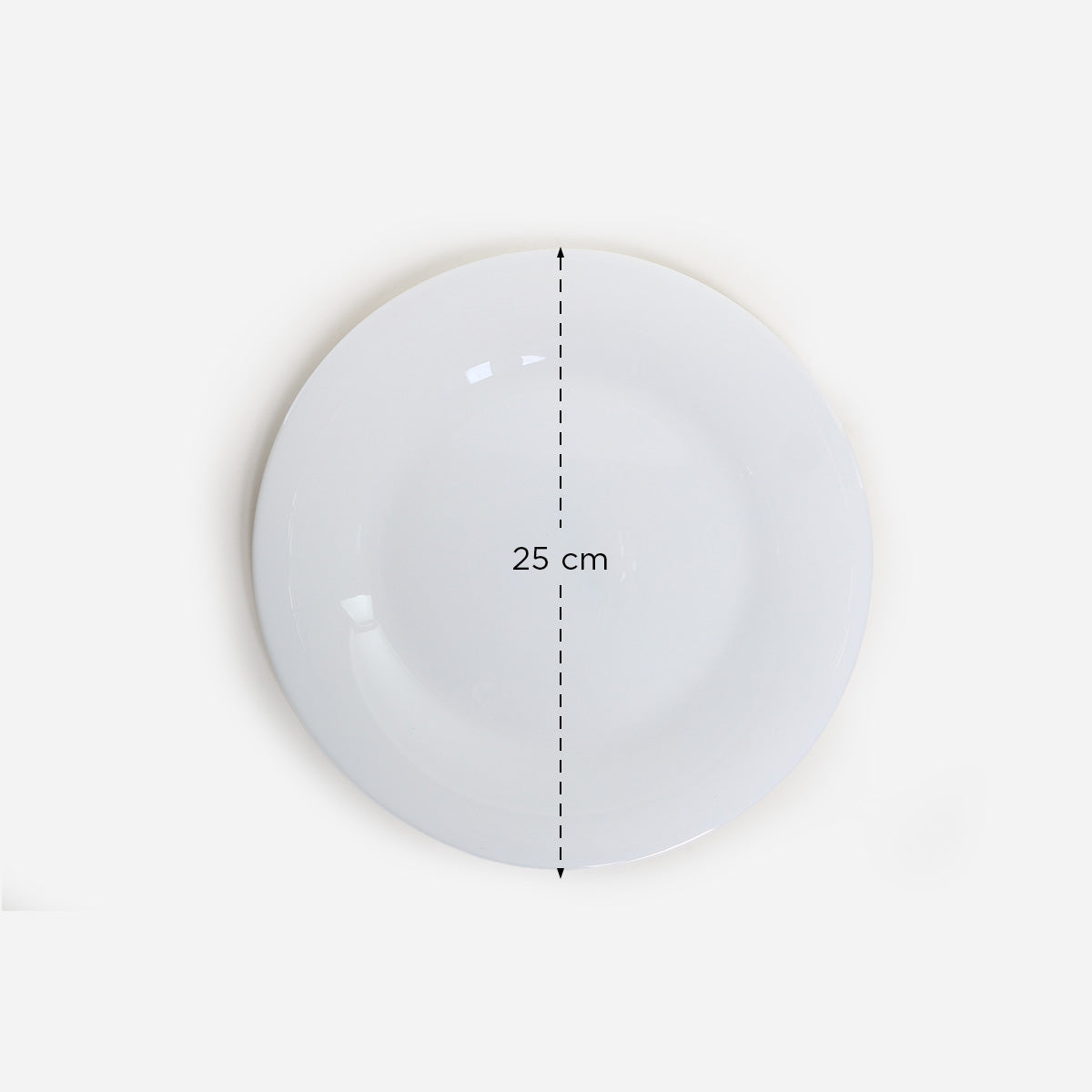 Bellagio Round Dinner Plate (White) - 10in