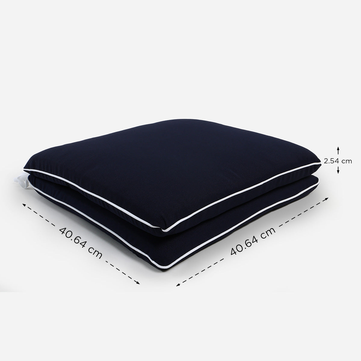 Hosh 2 pieces Chairpad (Navy Blue) - 16x16in