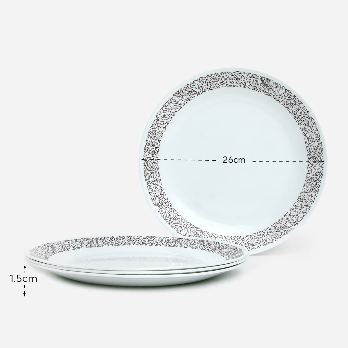 Corelle 4-Piece Dinner Plate - Woodland Brown