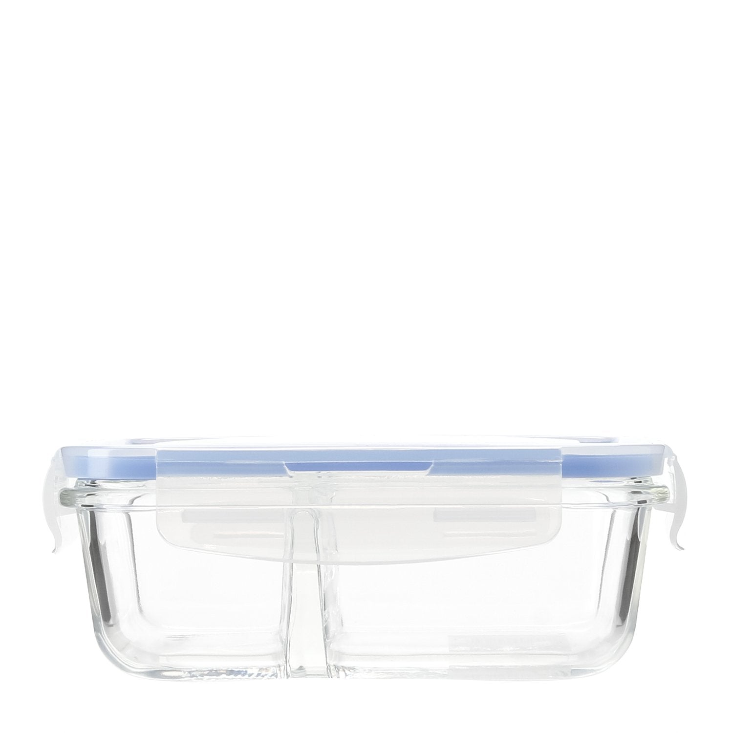 Masflex Airtight Glass Food Container with Division 450mL