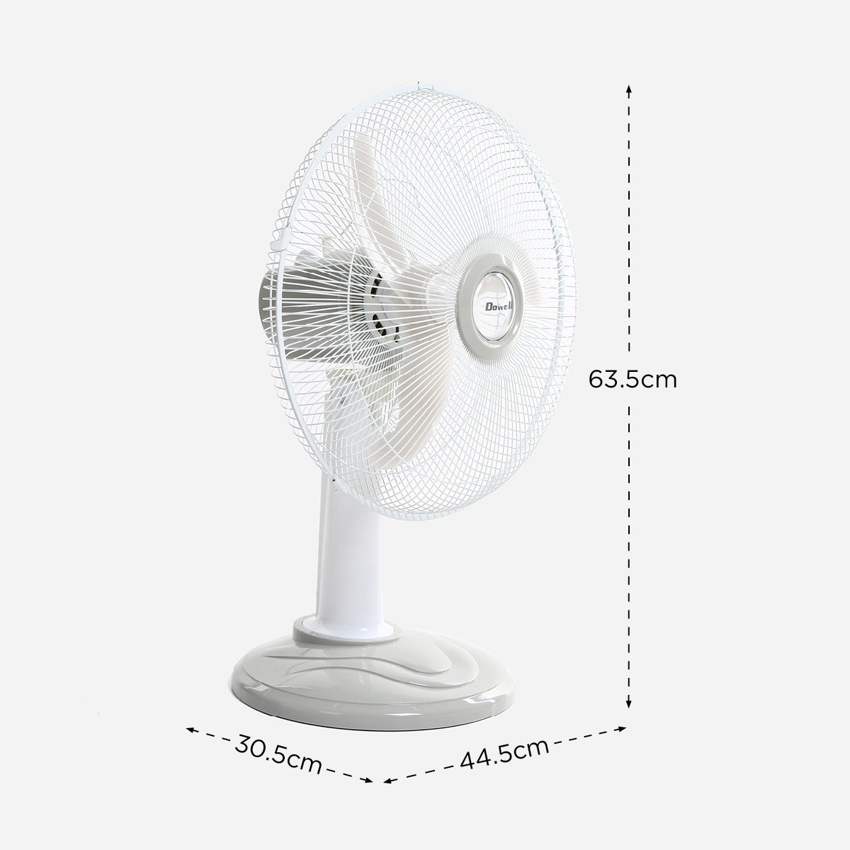 Dowell Desk Fan 16in. - Gray