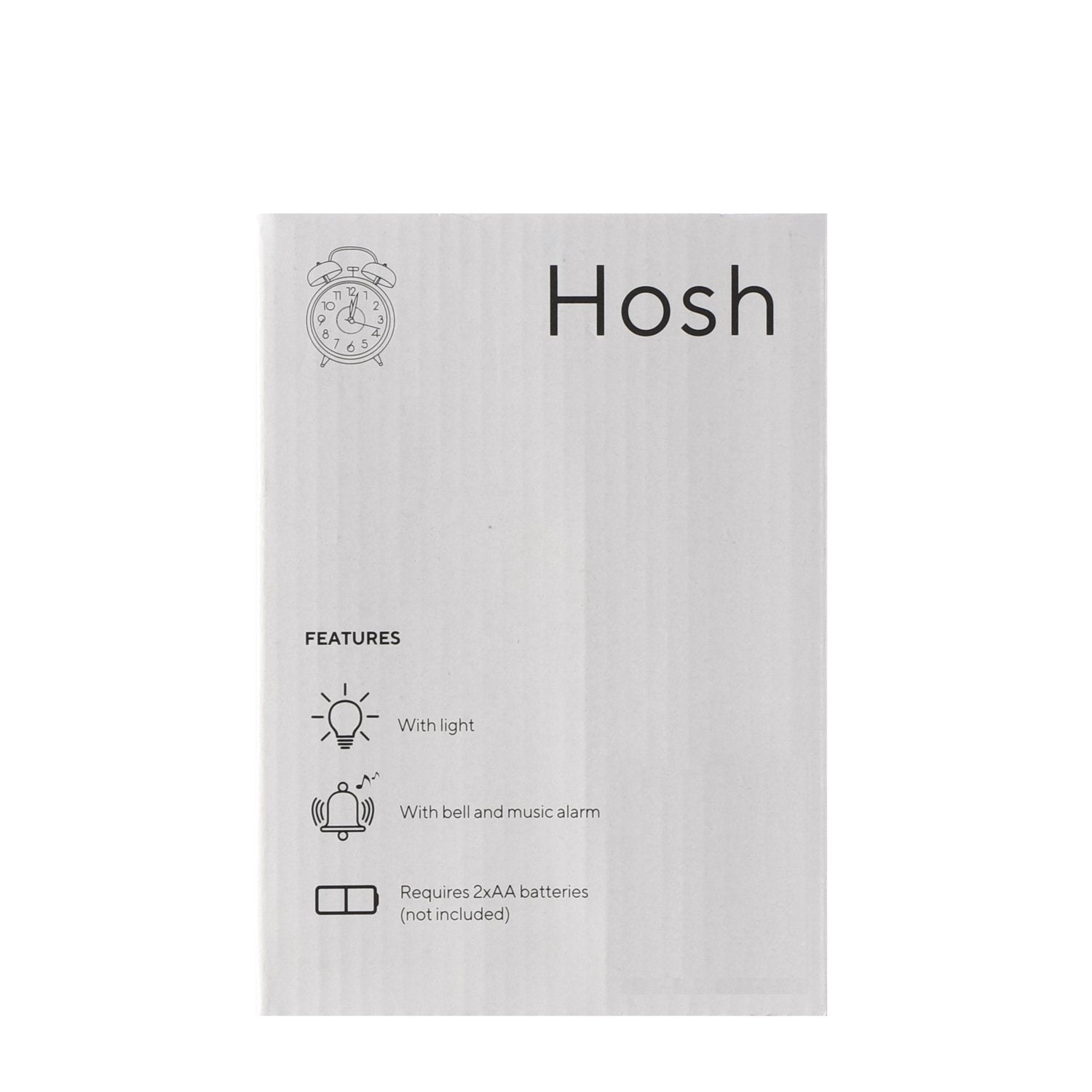 Hosh Basic Black Large Twin Bell