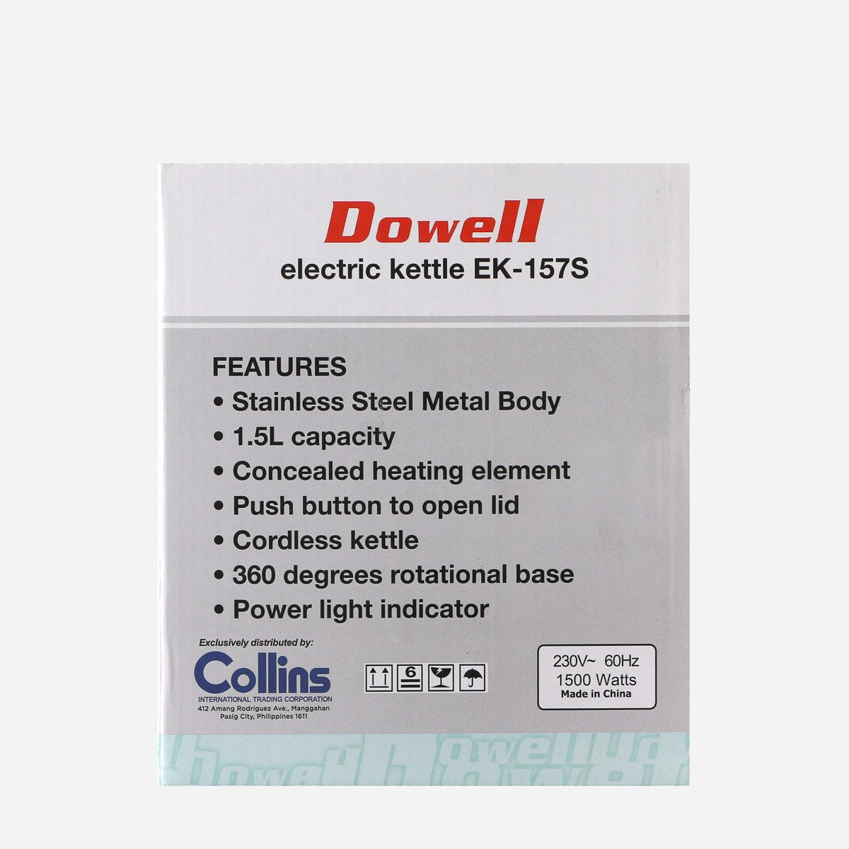 Dowell Electric Kettle EK-157S