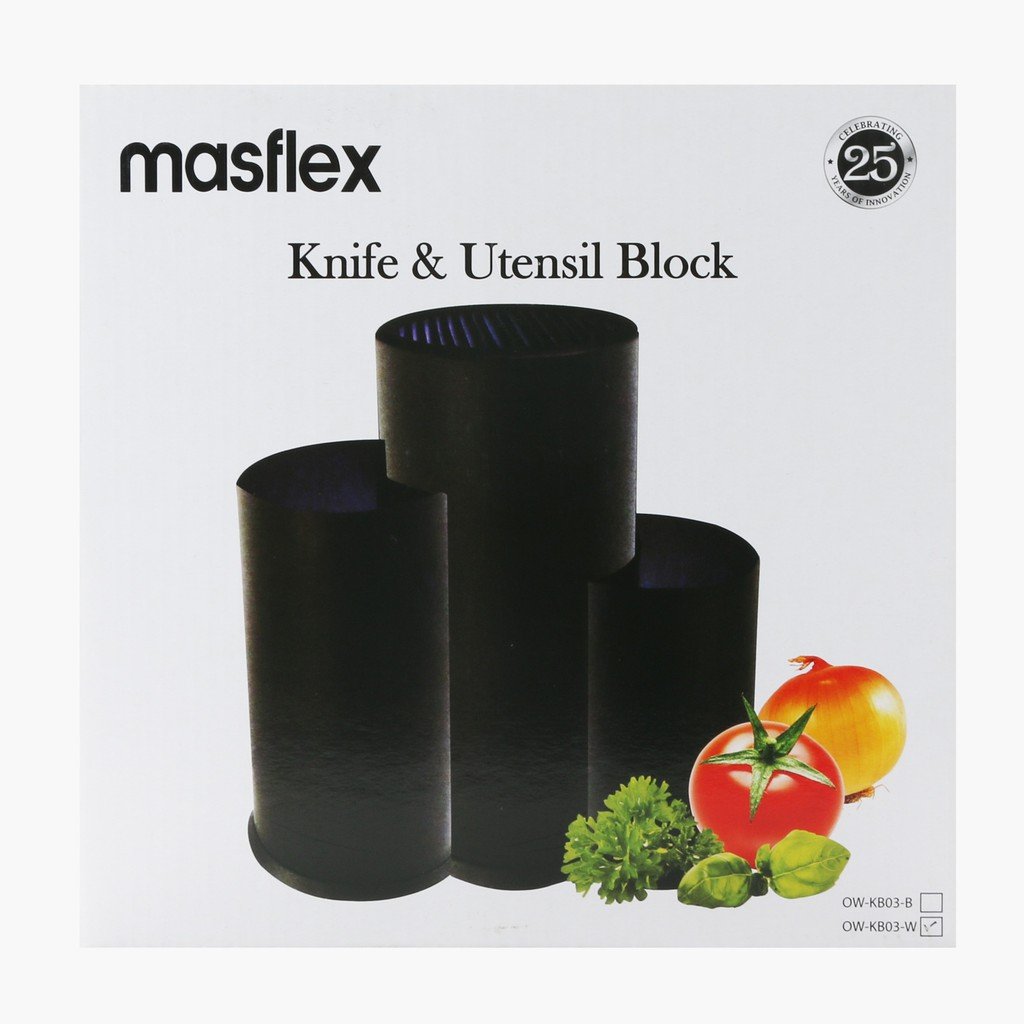 Masflex Knife and Utensil Block (White)