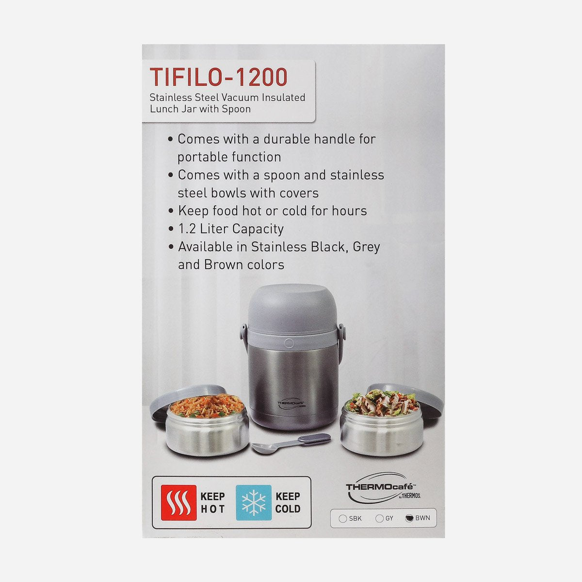 Thermos Lunch Set Tifilo 1200 - Gray