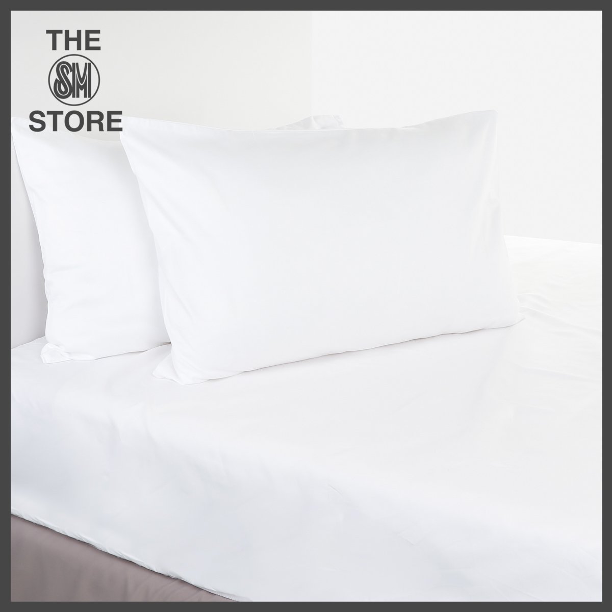 Elle Decor 3-Piece Plaine King Size Fitted Sheet Set - White