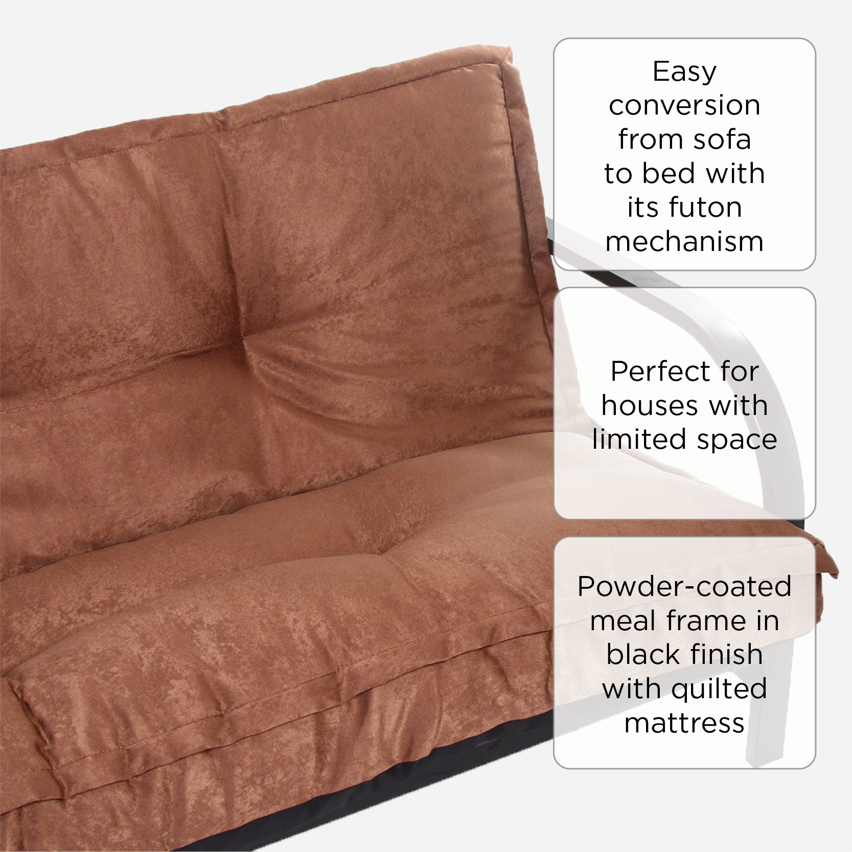 SM Home Crescendo Sofa Bed - Brown