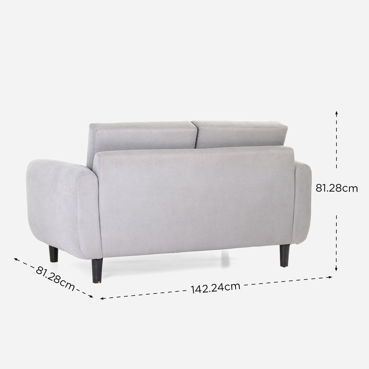 SM Home Courage 2-Seater Sofa - Winslet Gray