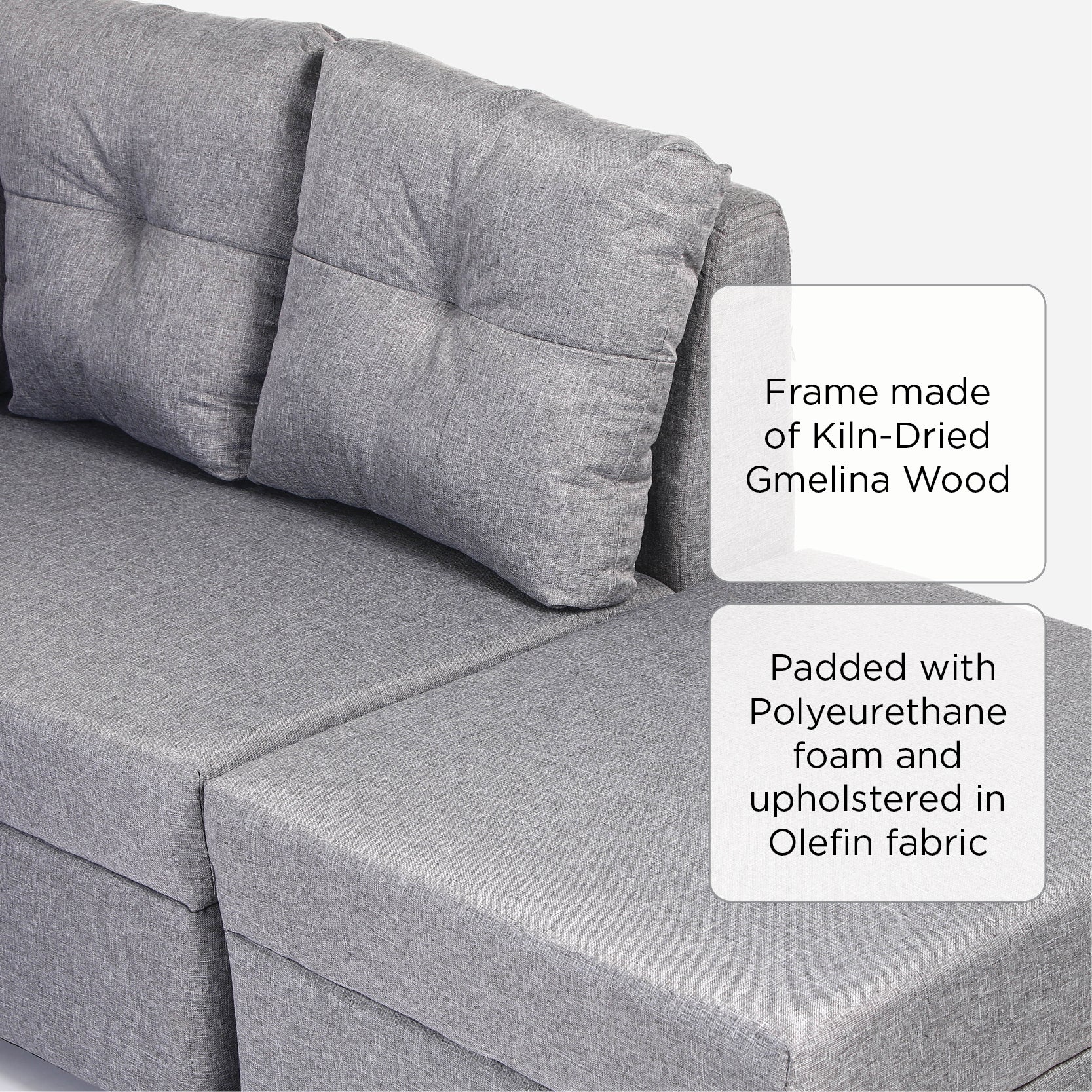 SM Home Cheer Sectional Sofa Set - Warner Ash