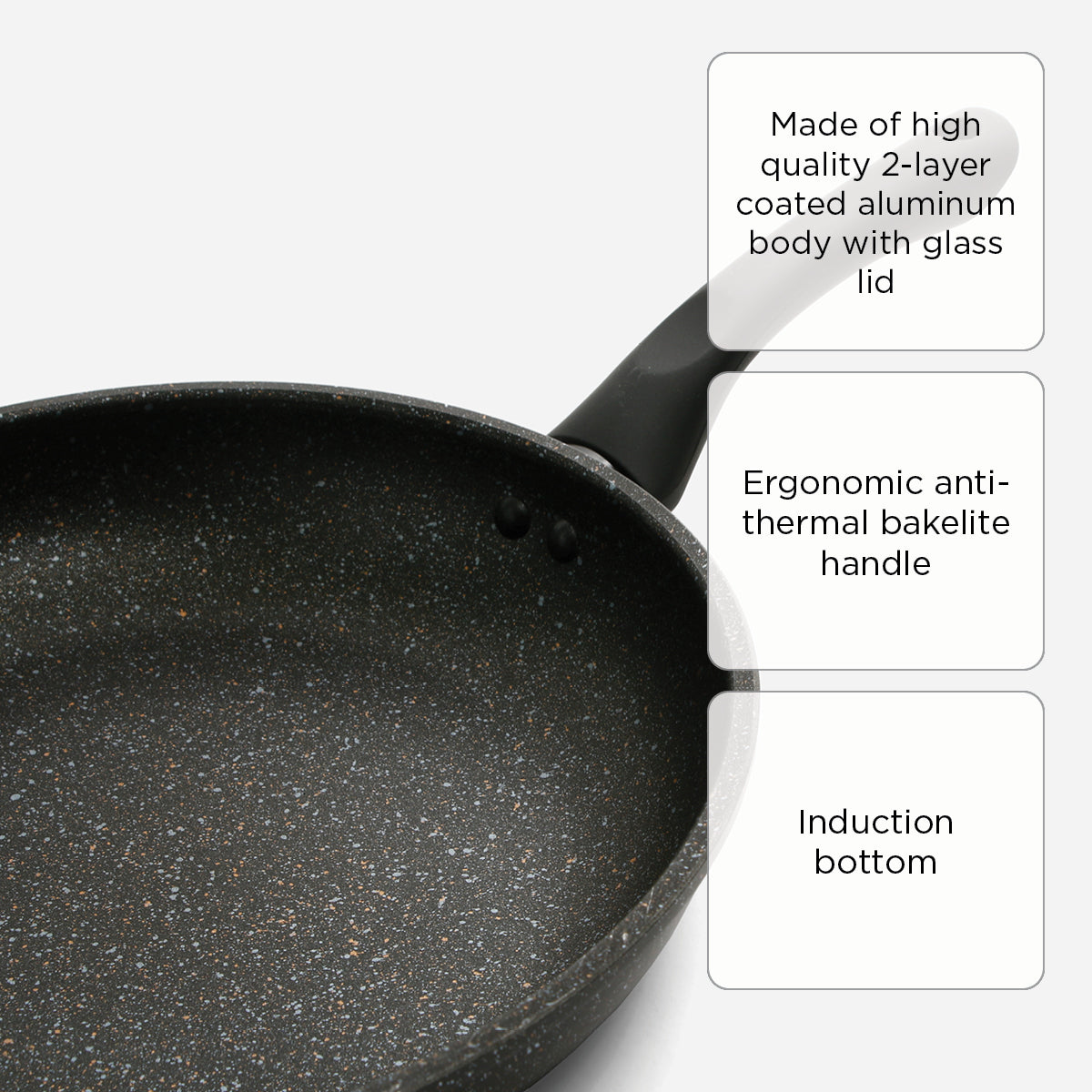 Metro Primera Stoneware Aluminum Dutch Oven Fry Pan - 24cm