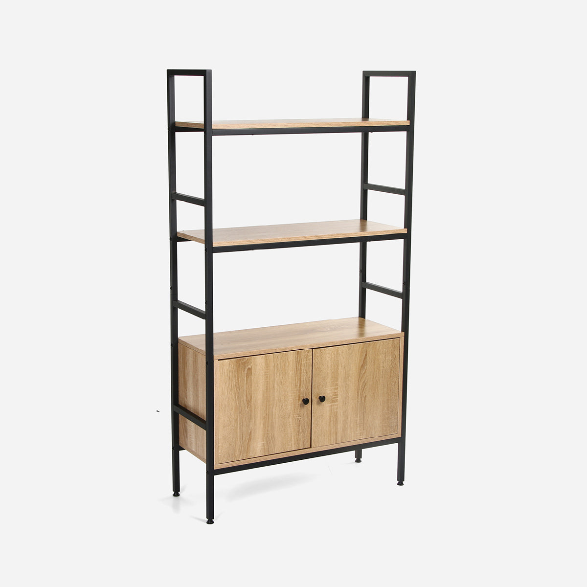 Yori Takara Shelf with Cabinet (Light Oak) - Mega