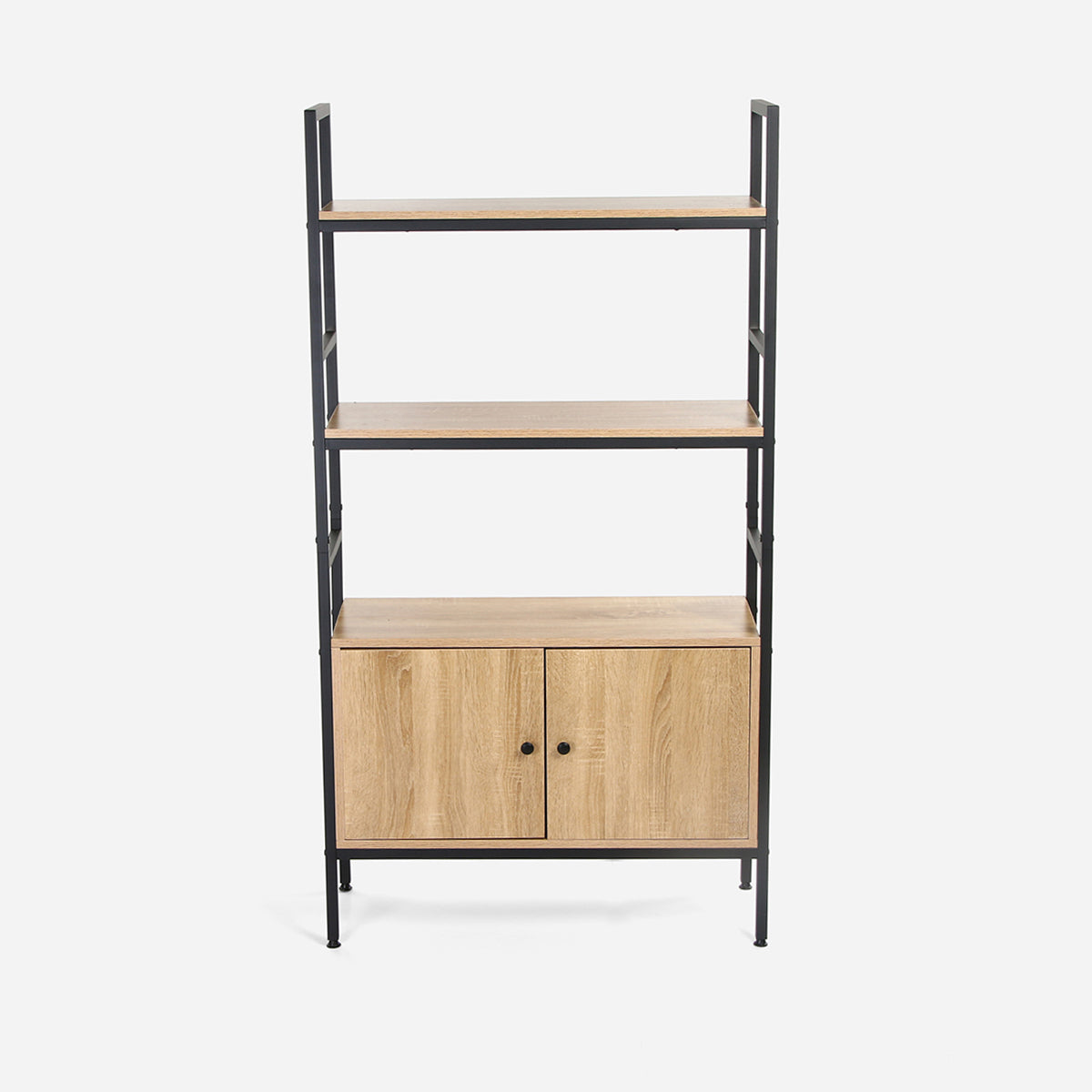 Yori Takara Shelf with Cabinet (Light Oak) - Mega